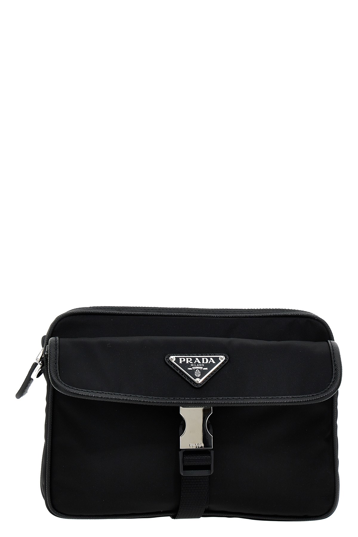 Prada Re-nylon Saffiano Crossbody Bag Crossbody Bags Black
