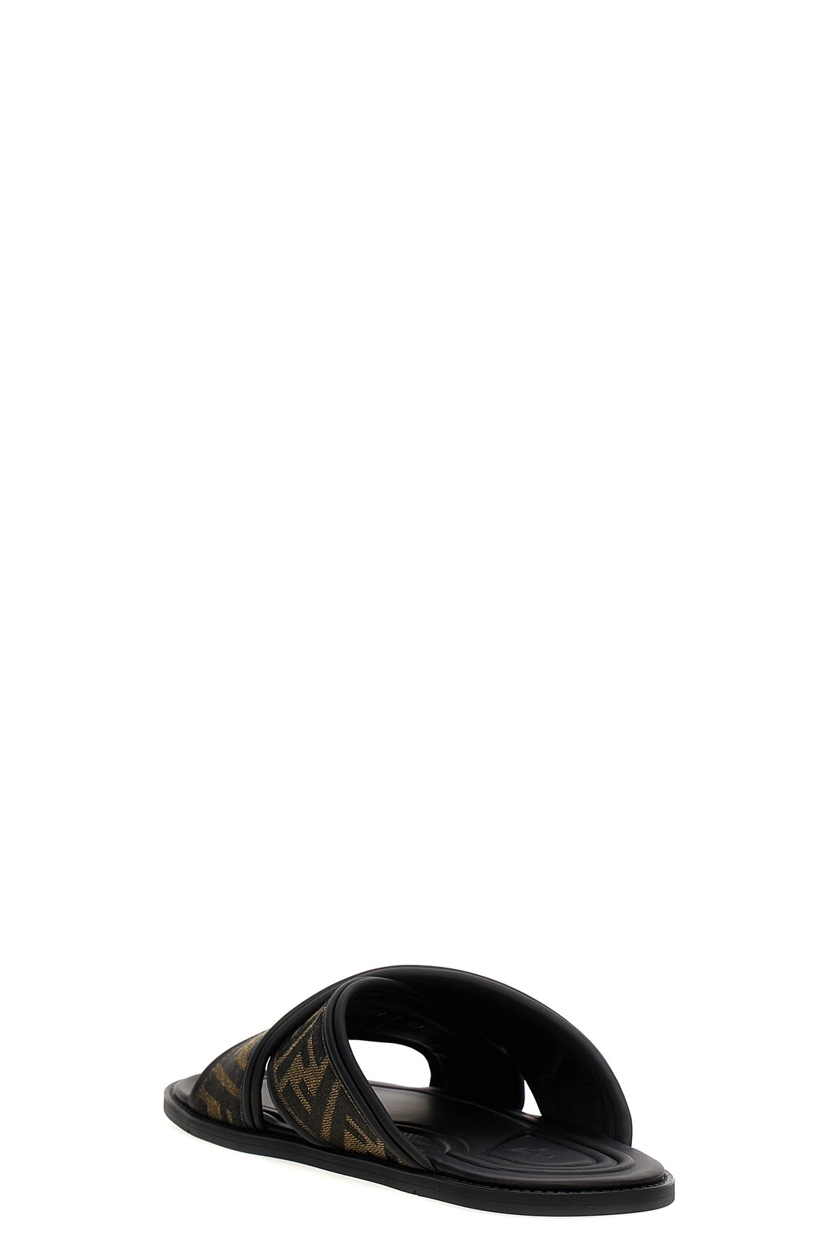 【FENDI】FF ロゴ ディテール クロス スライド 楽天市場】FENDI フェンディ FF Logo Cross Slider Slippers