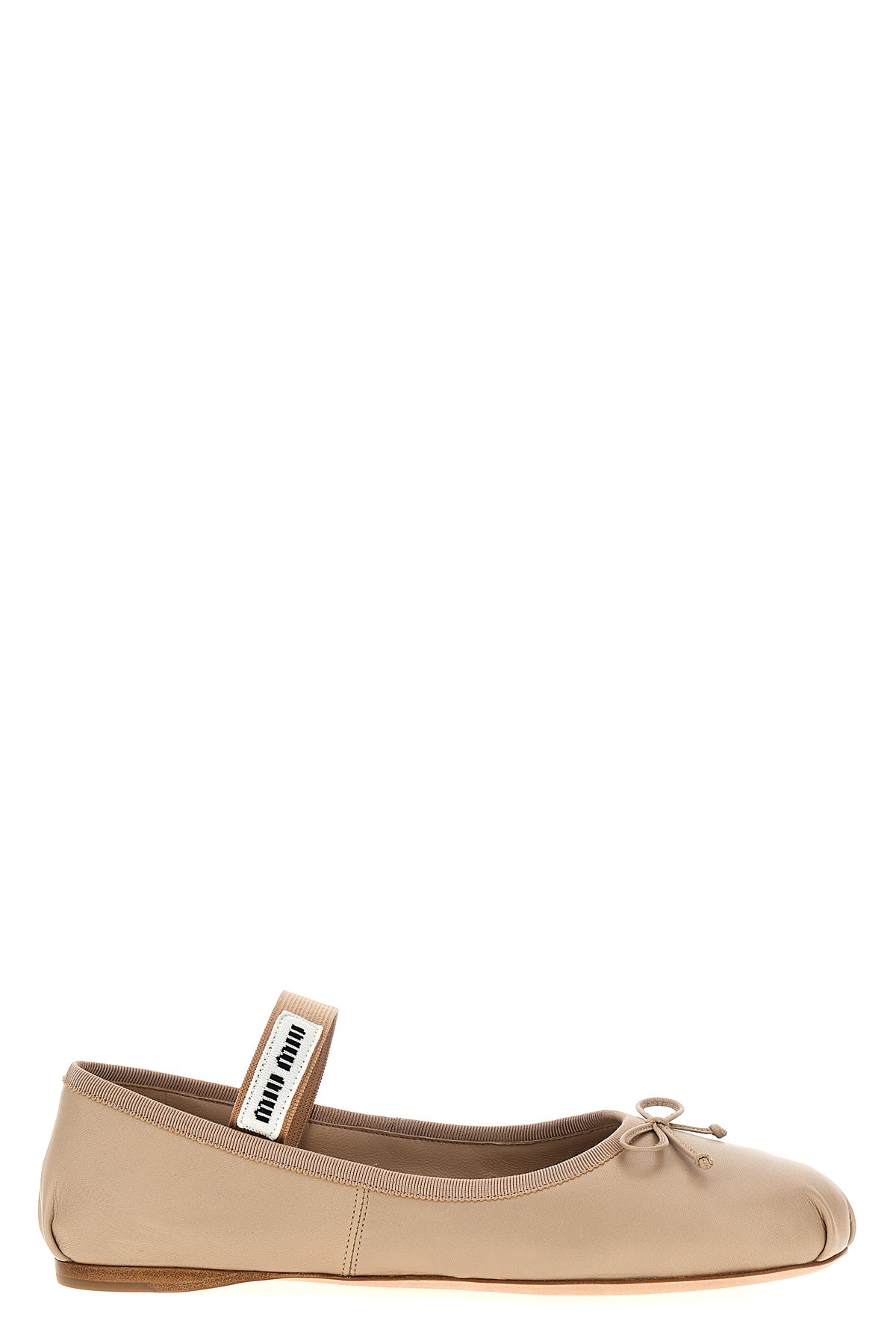 Miu Miu Satin Bow Ballerina Flats