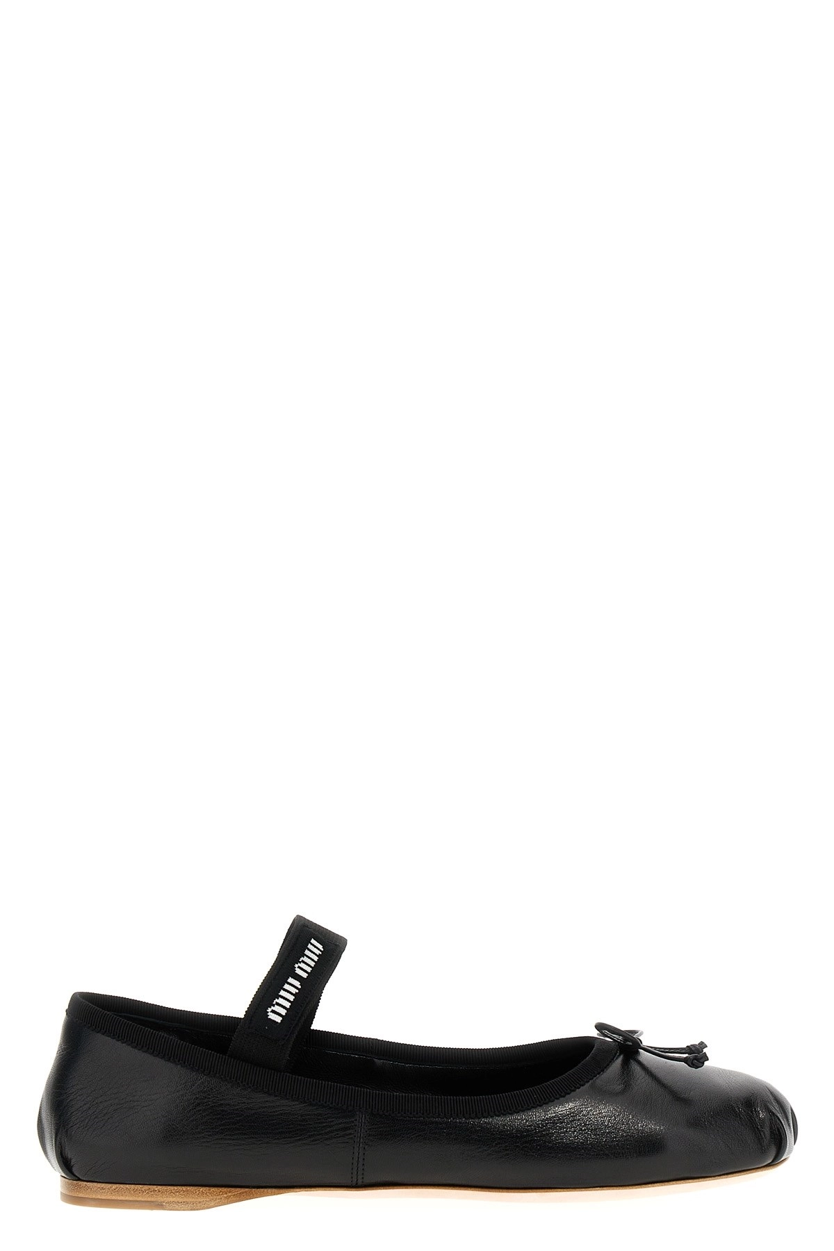 【関税込み】miu miu Logo bow ballet flats Miu miu Logo bow ballet flats available on julian-fashion