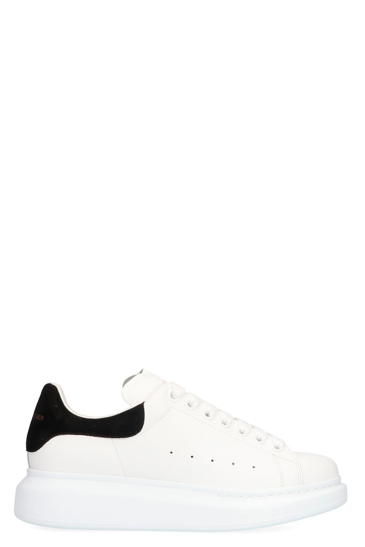Alexander Mcqueen Oversize Sneakers In White And Beige Calf Leather