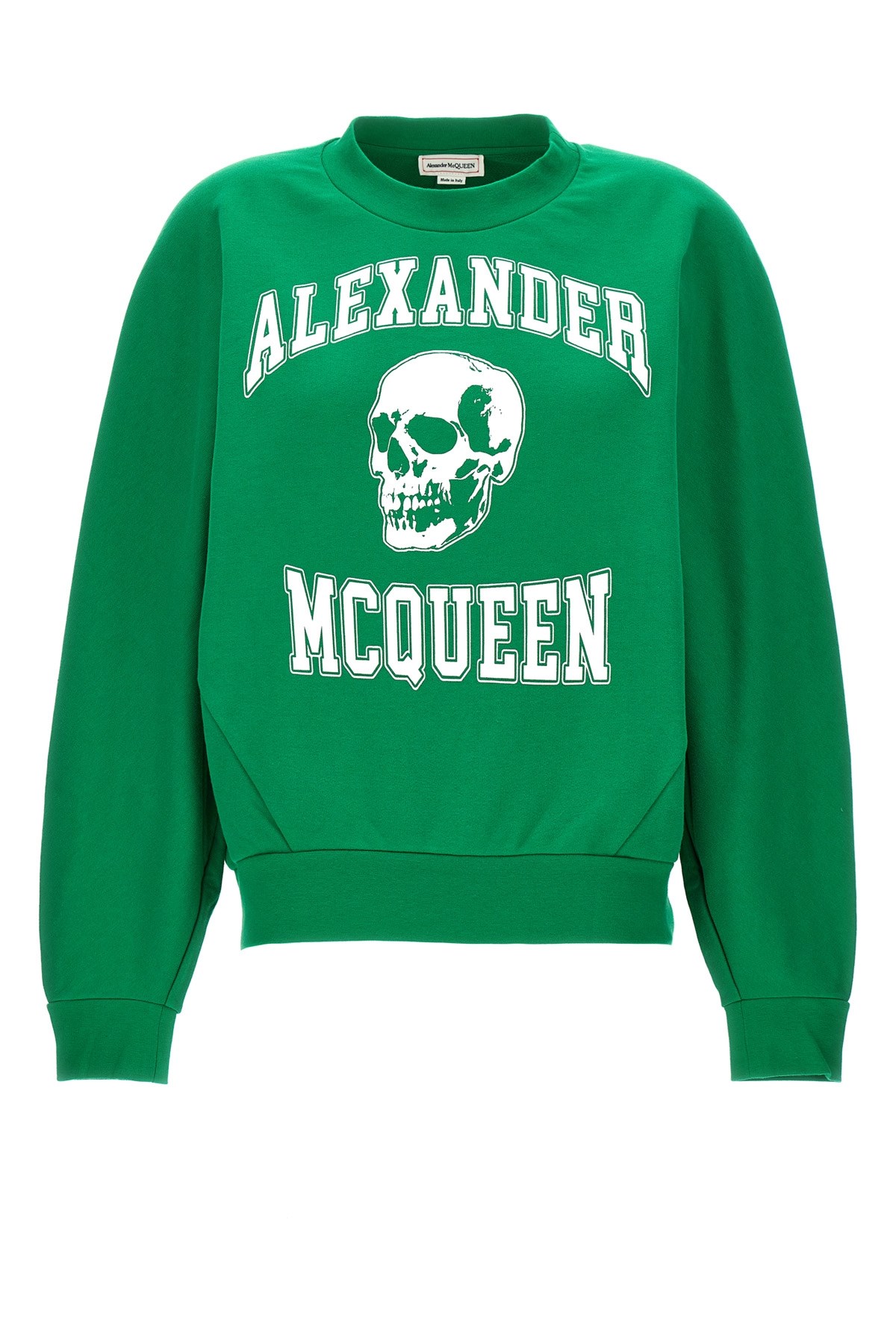 Shop Alexander Mcqueen Mcqueen 'varsity Skull' Sweatshirt