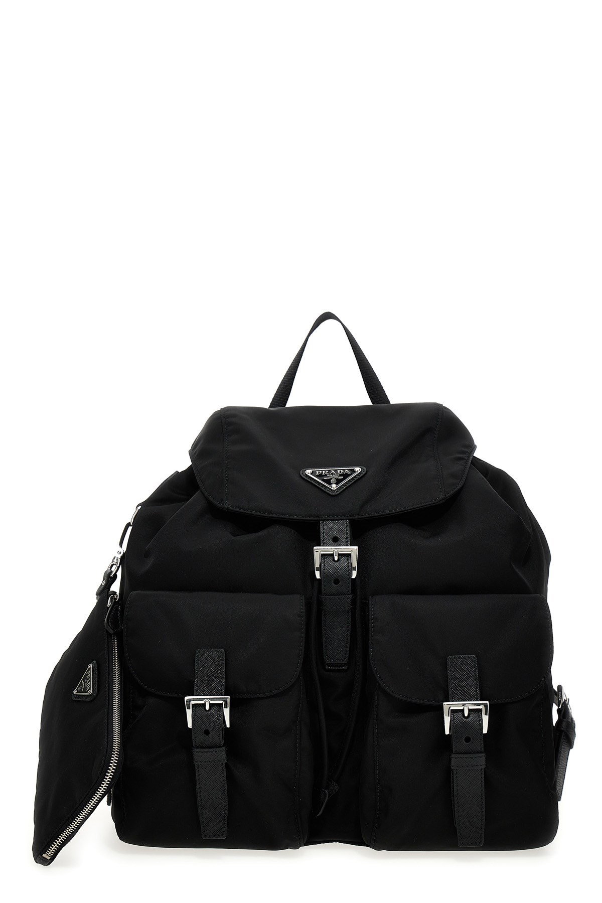 Prada Re-nylon Medium Backpack In Black