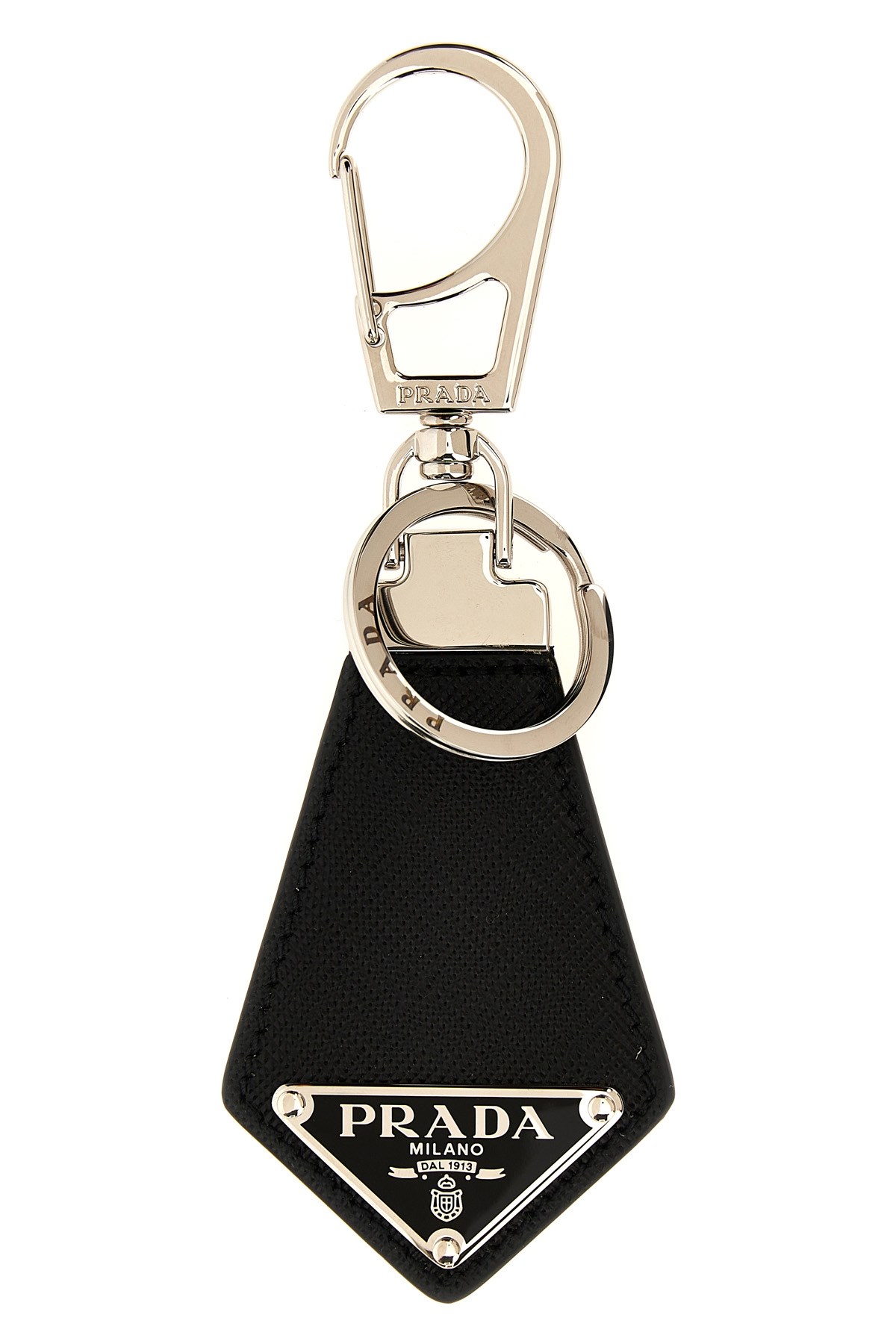 Saffiano Logo Keyring - Size U