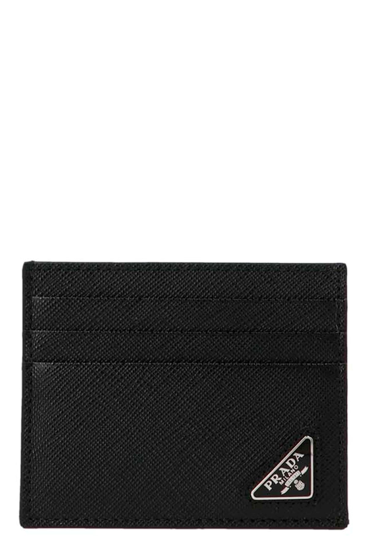 Prada Logo Leather Card Holder