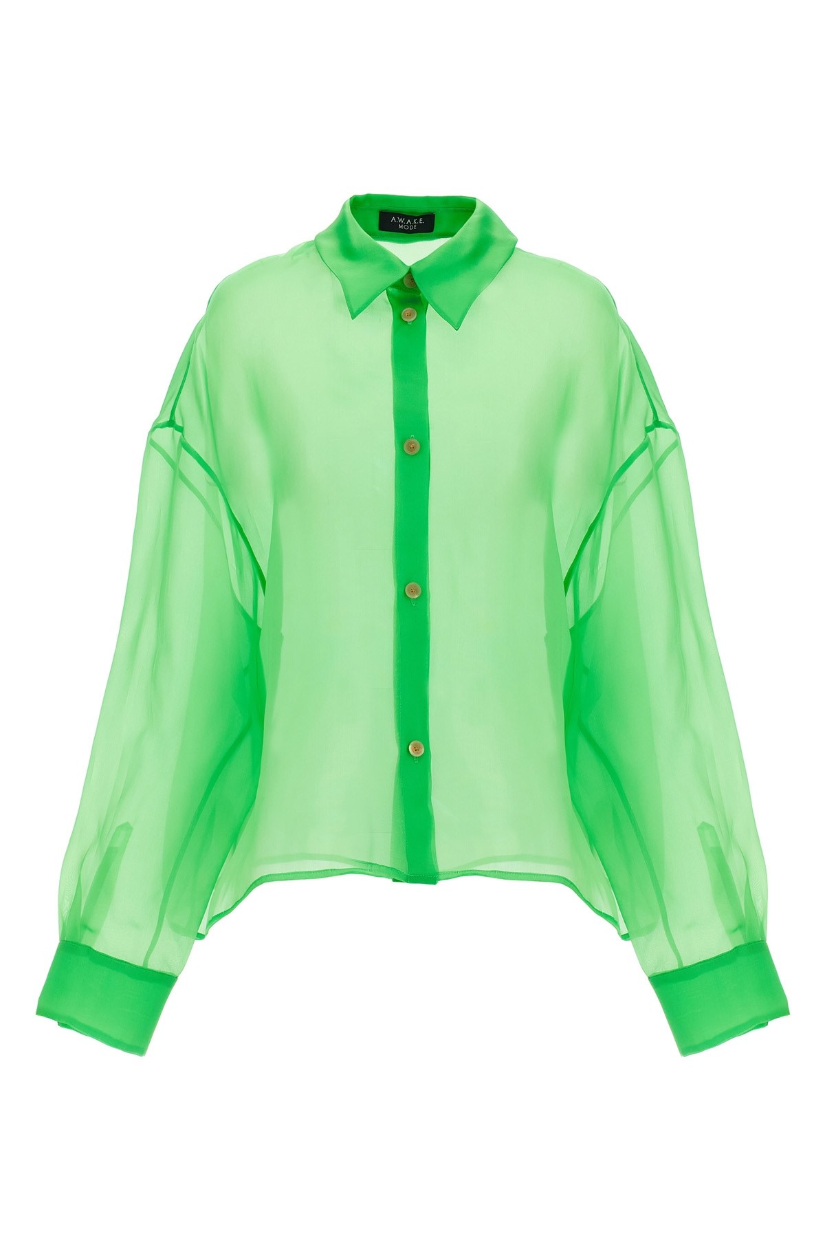 A.w.a.k.e. Organdy 80s Shirt Shirt And Blouse Green