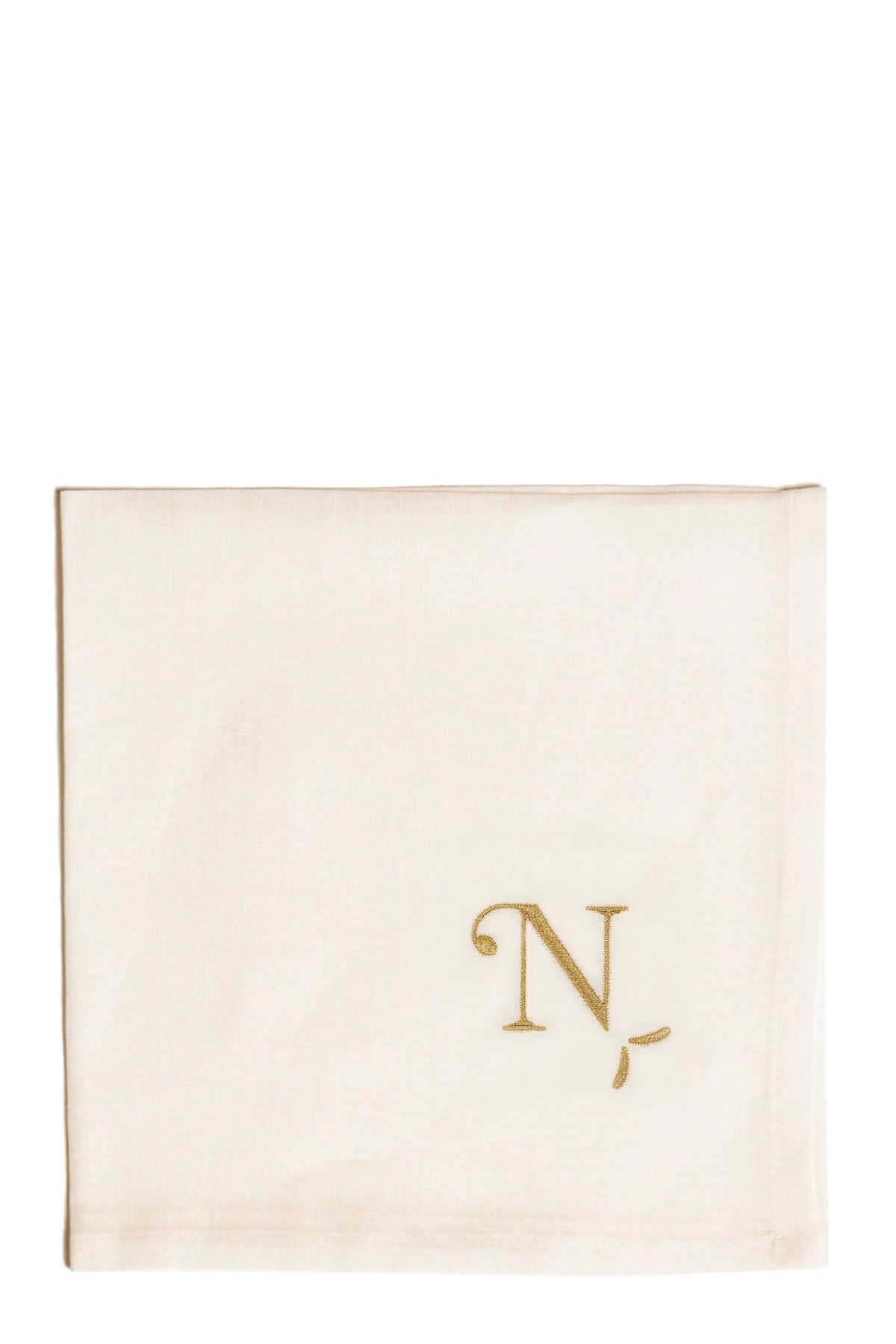 Bitossi 'n' Letter Napkin In White