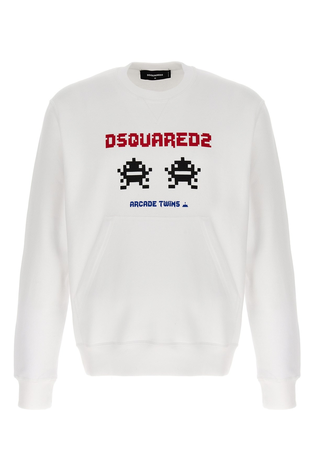 Dsquared2 Arcade Twins-print Sweatshirt In White