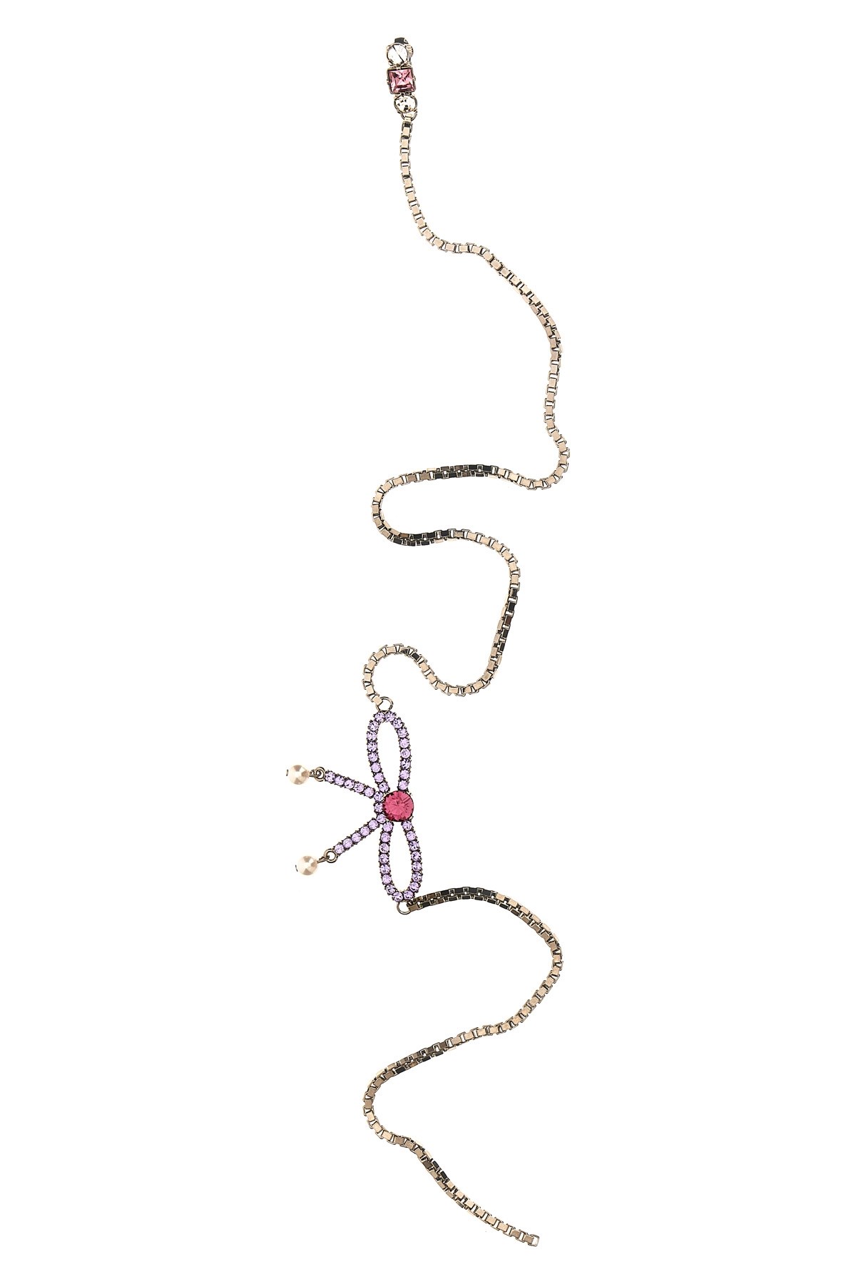 Dsquared2 Bow Crystal Long Earrings Jewelry Multicolor