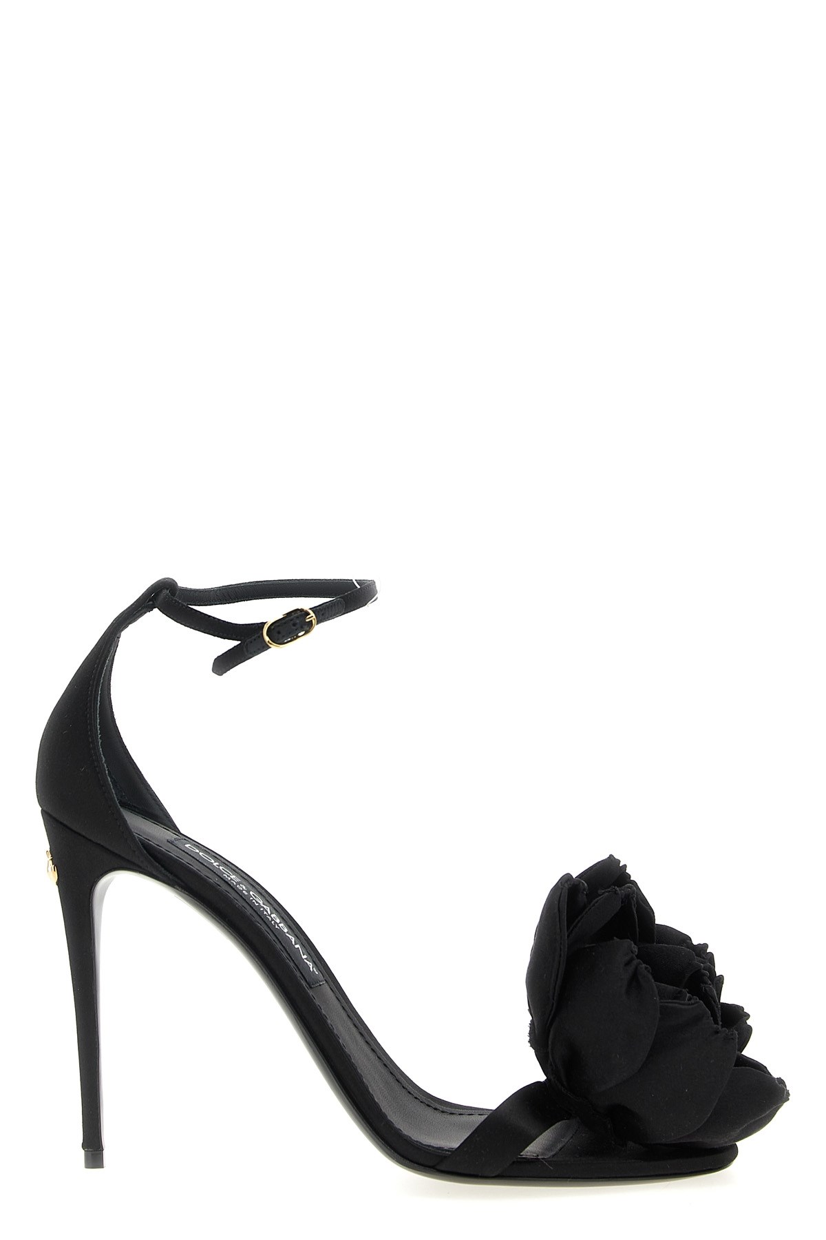 Dolce & Gabbana Keira 105 Satin Bow Sandals In Patent Leather