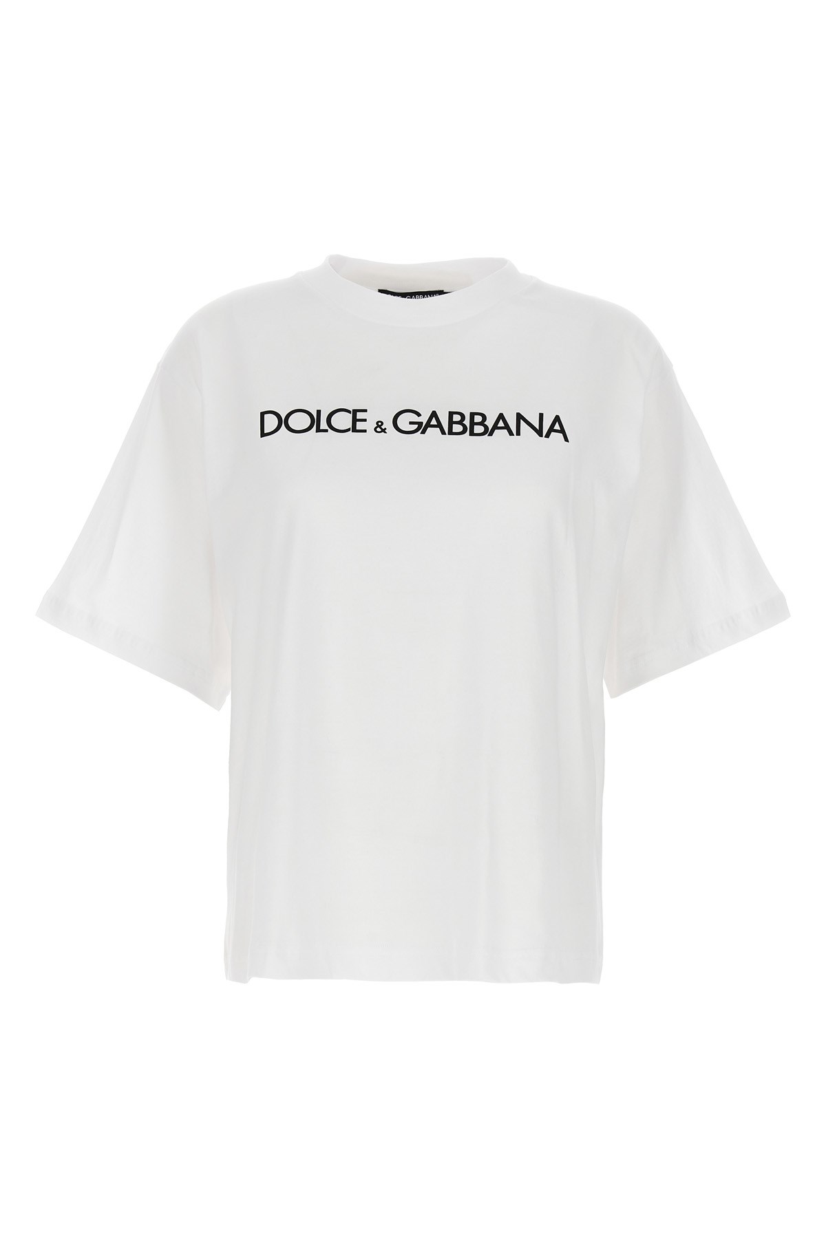 Dolce & gabbana 'maiolica' logo patch t-shirt available on