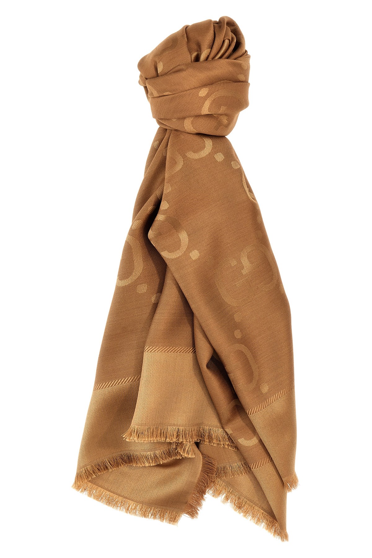Gucci Wool And Silk Shawl "Gg"