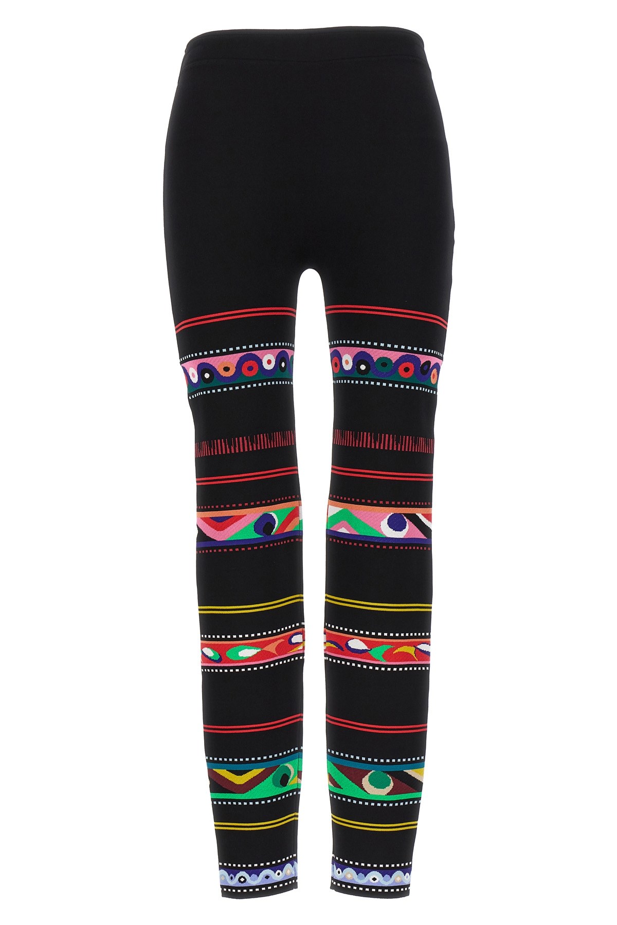 Jacquard Patterned Leggings - Size XS