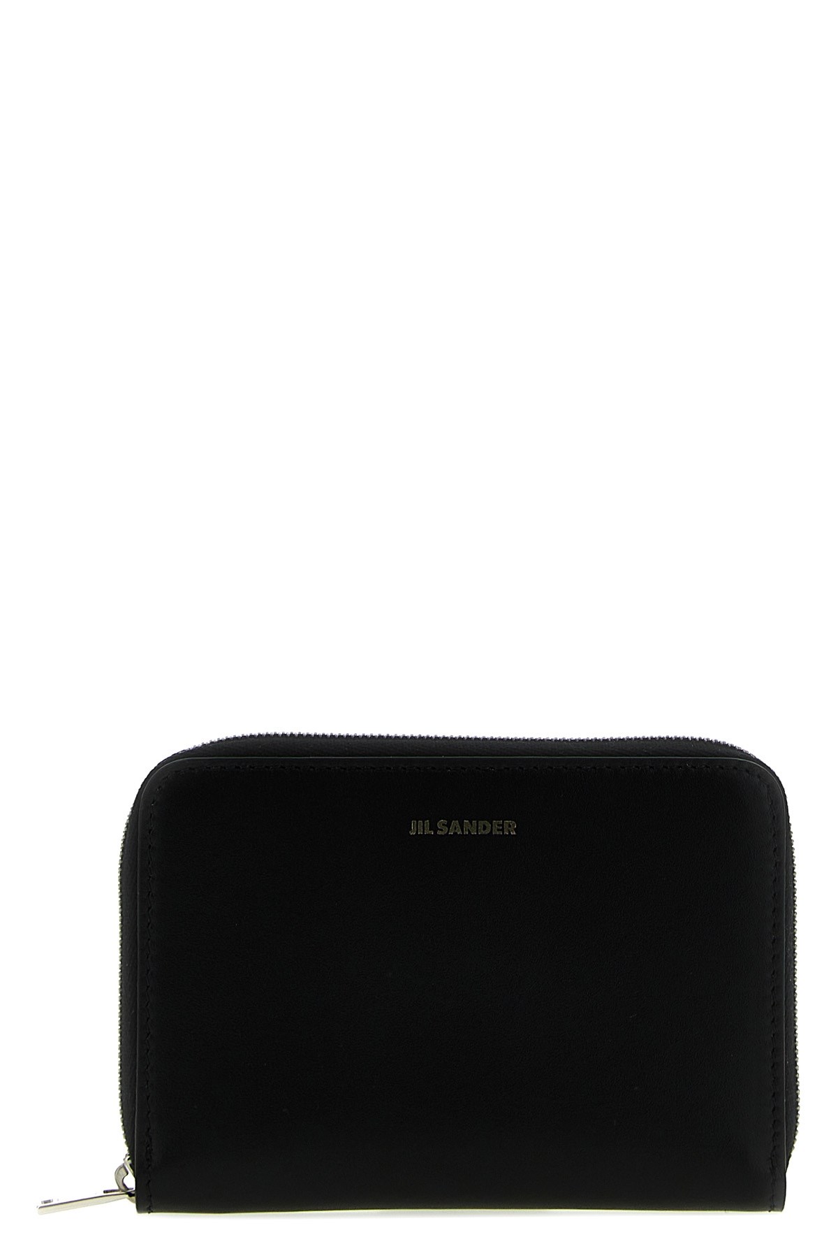 Jil Sander Black Zip Leather Wallet