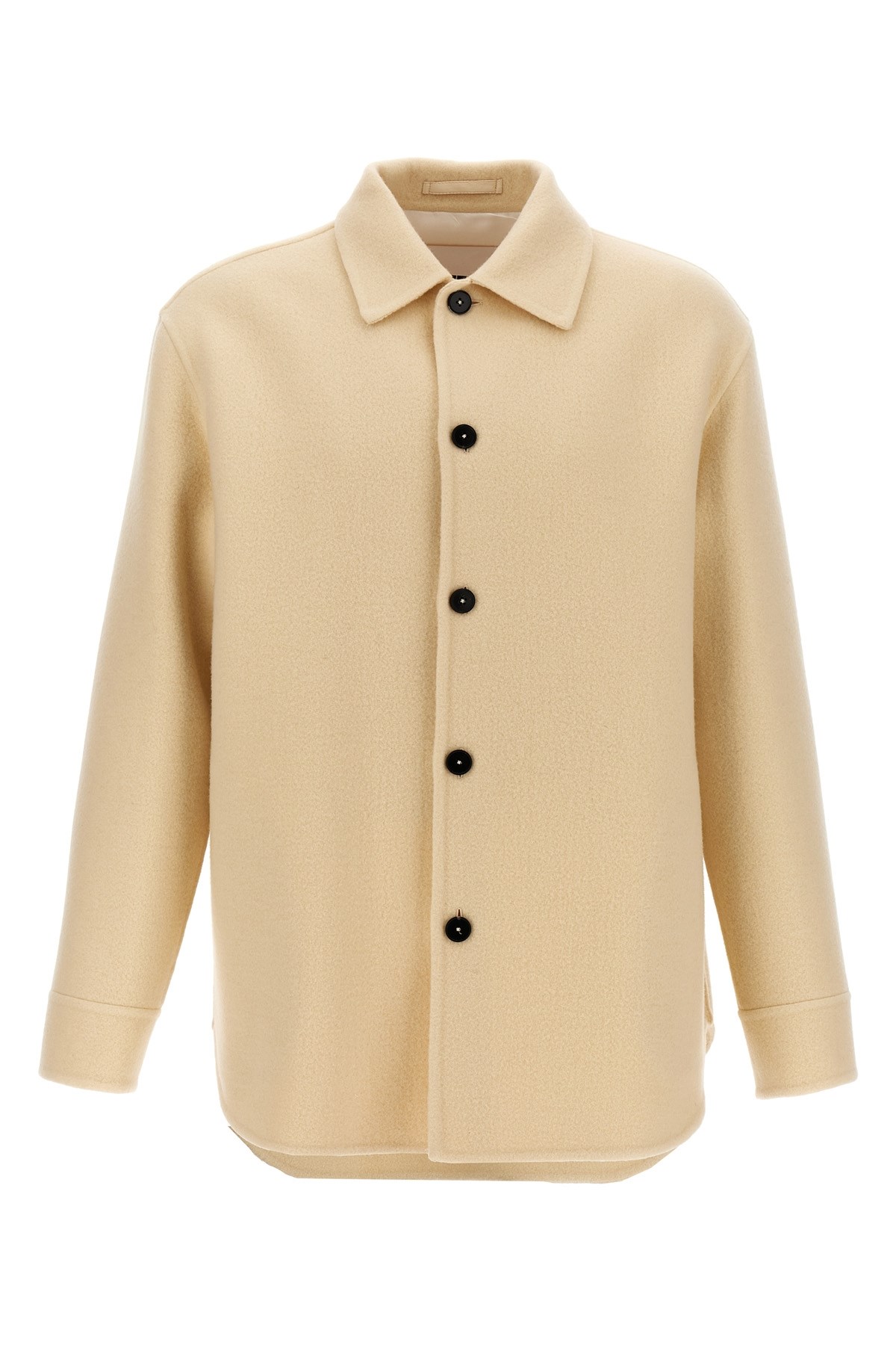 Jil Sander Tailored Wool Coat With Button Closure
