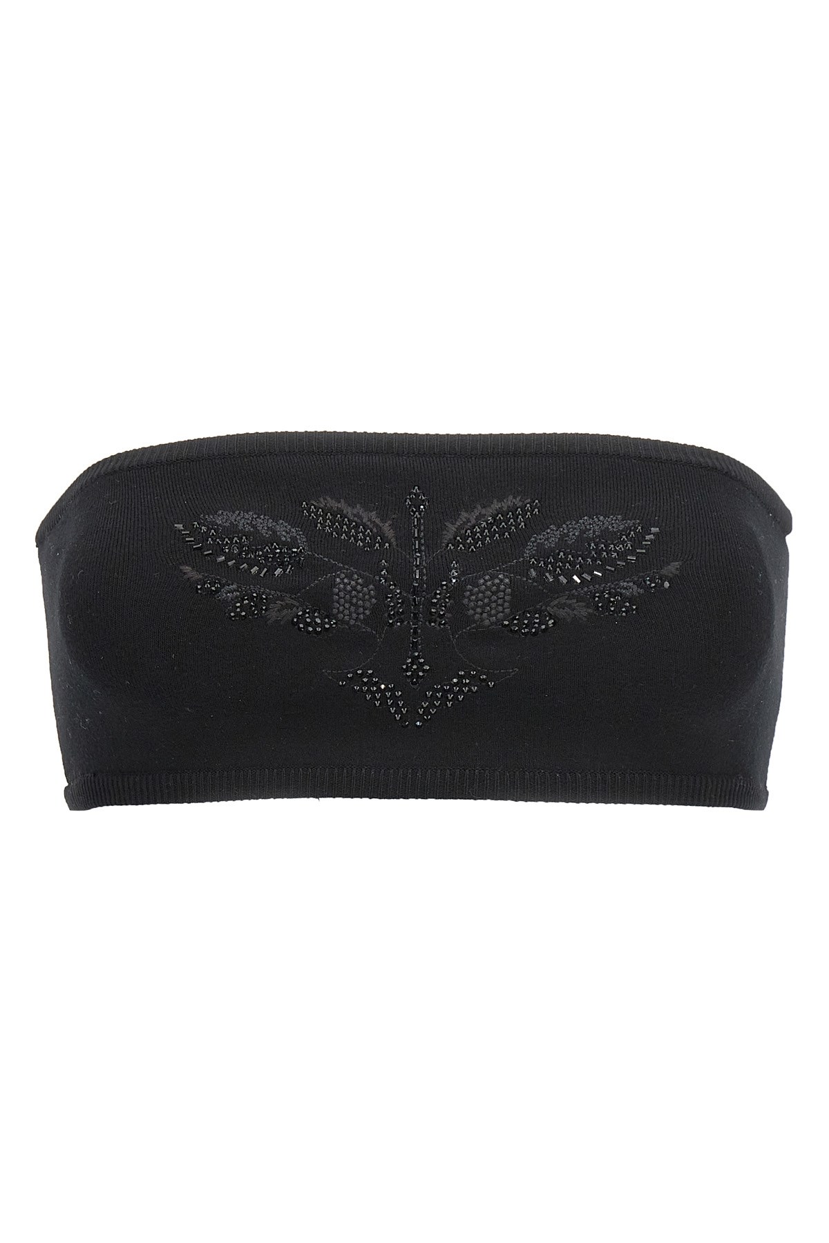 Max Mara Top Knit In Black