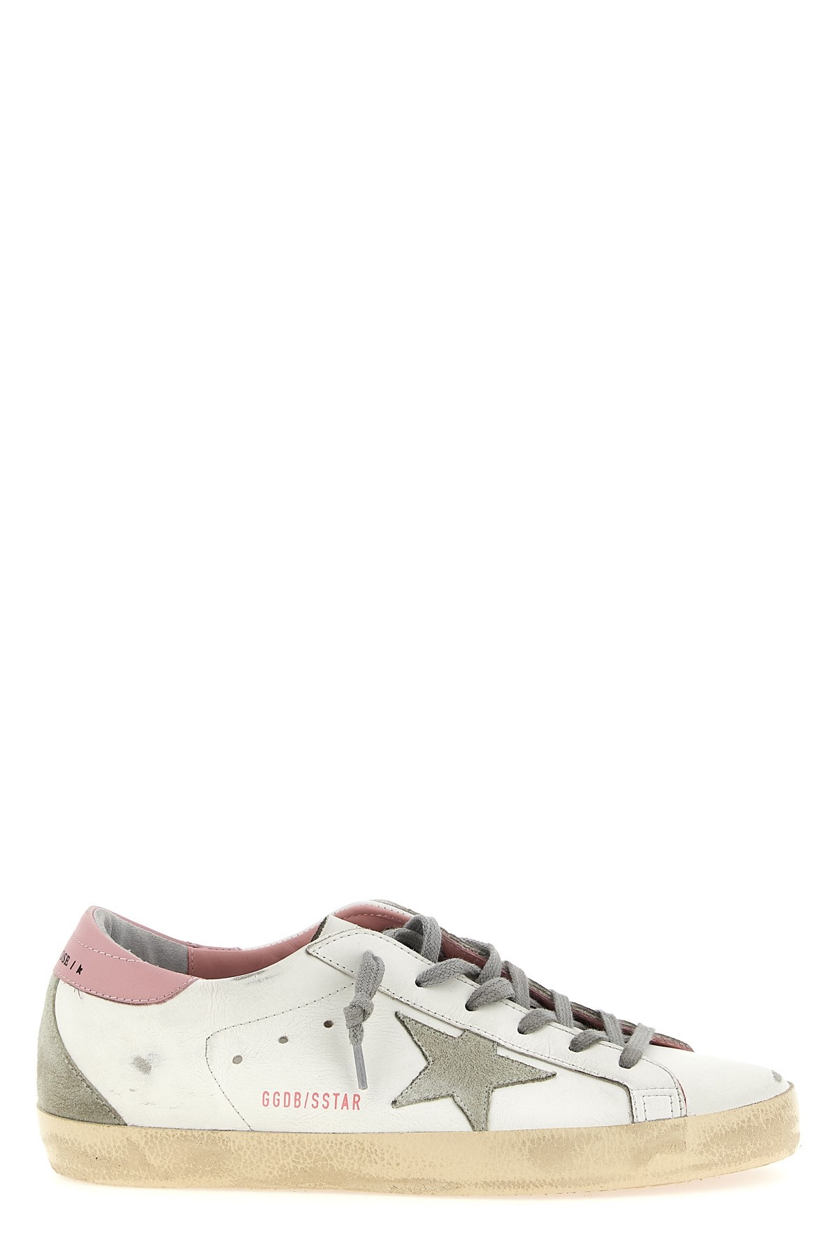 Golden Goose Low-top Sneakers With Vintage Distress In Pink