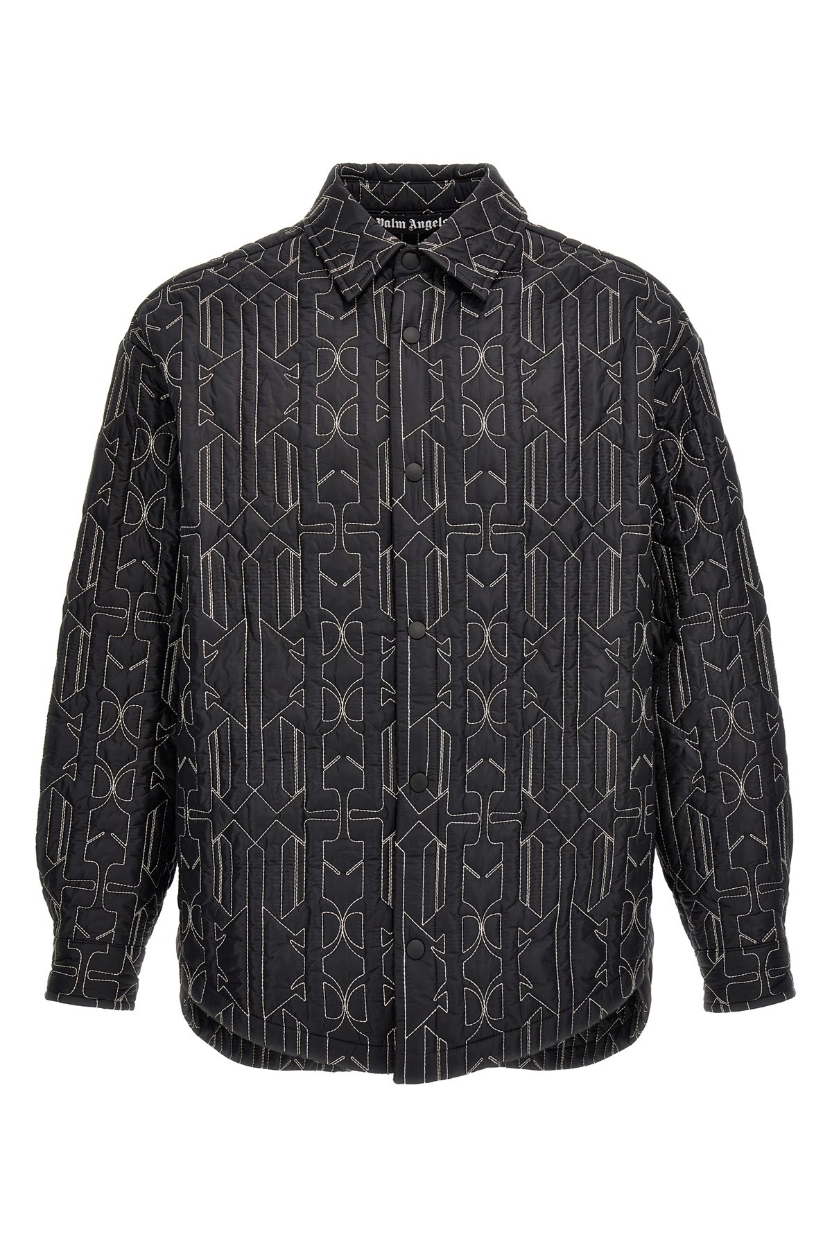 Palm Angels Quilted All Monogram Outerwear With Snap Buttons
