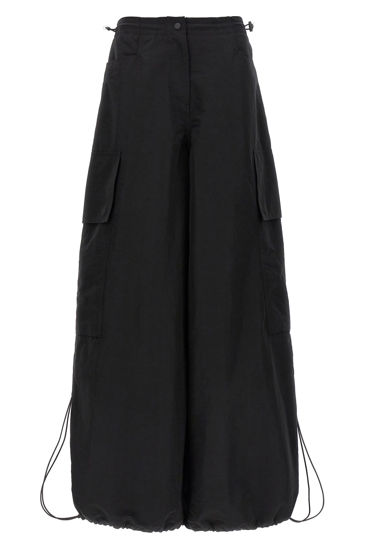 Palm Angels Wide-leg Nylon Parachute Pants With Adjustable Cuffs