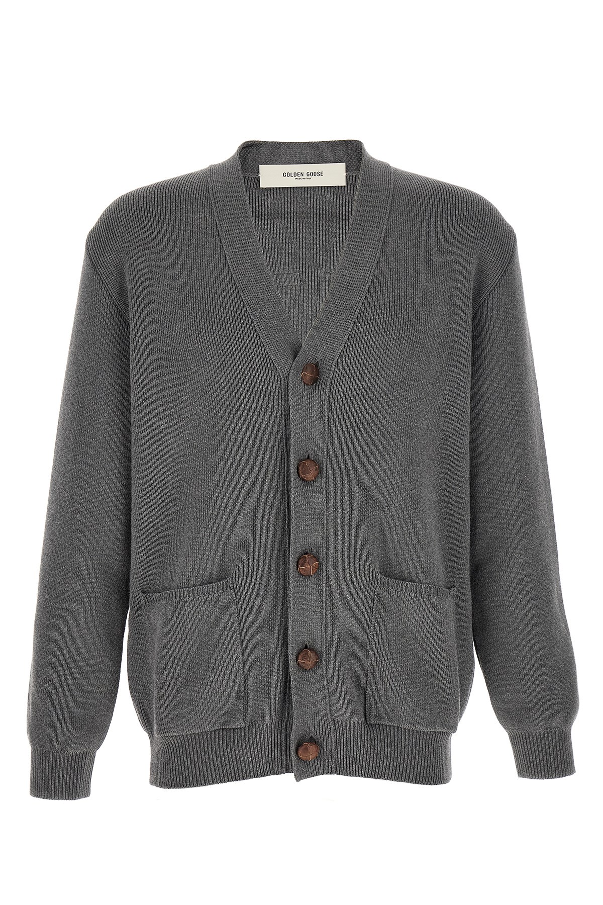 GOLDEN GOOSE Strickjacke Mit Logo　GOLDEN GOOSE ロゴ入りカーディガン GOLDEN