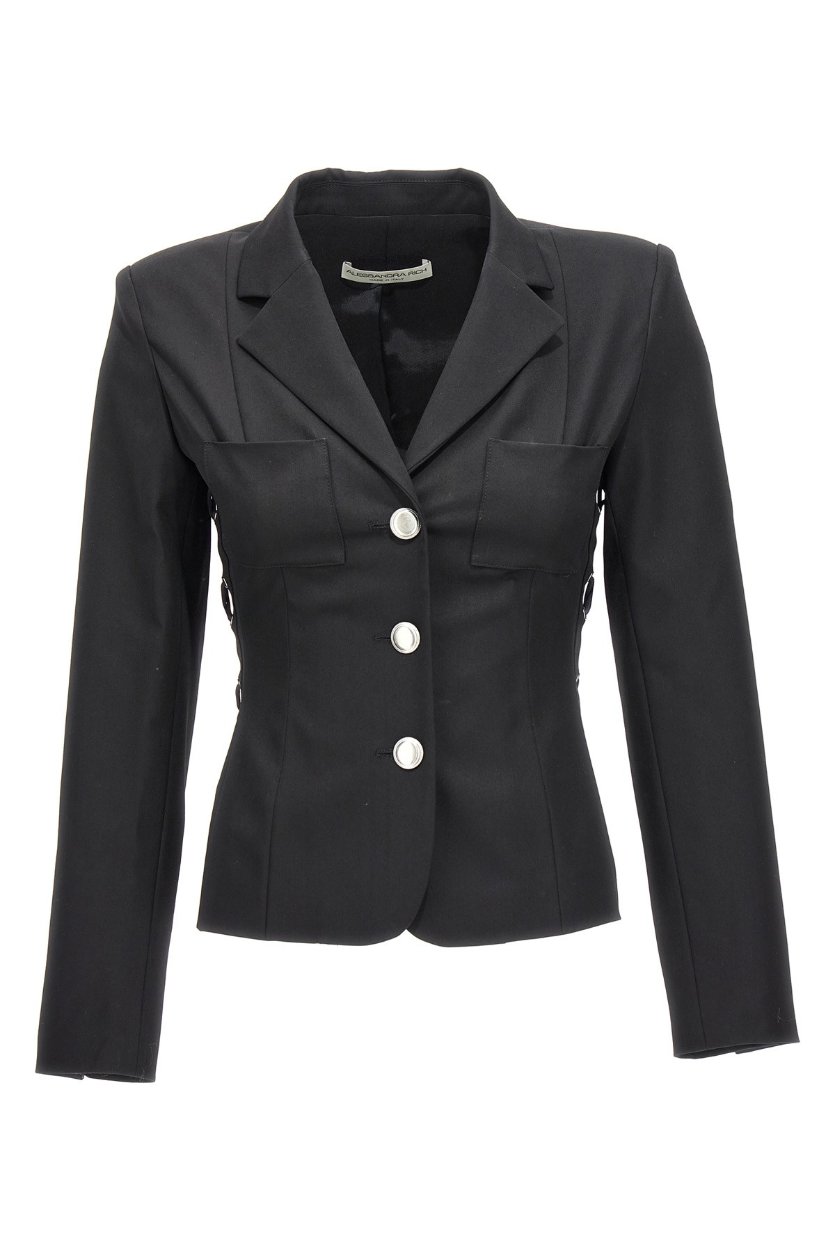 Single Breast Lace-Up Blazer Jacket - Size 42 IT