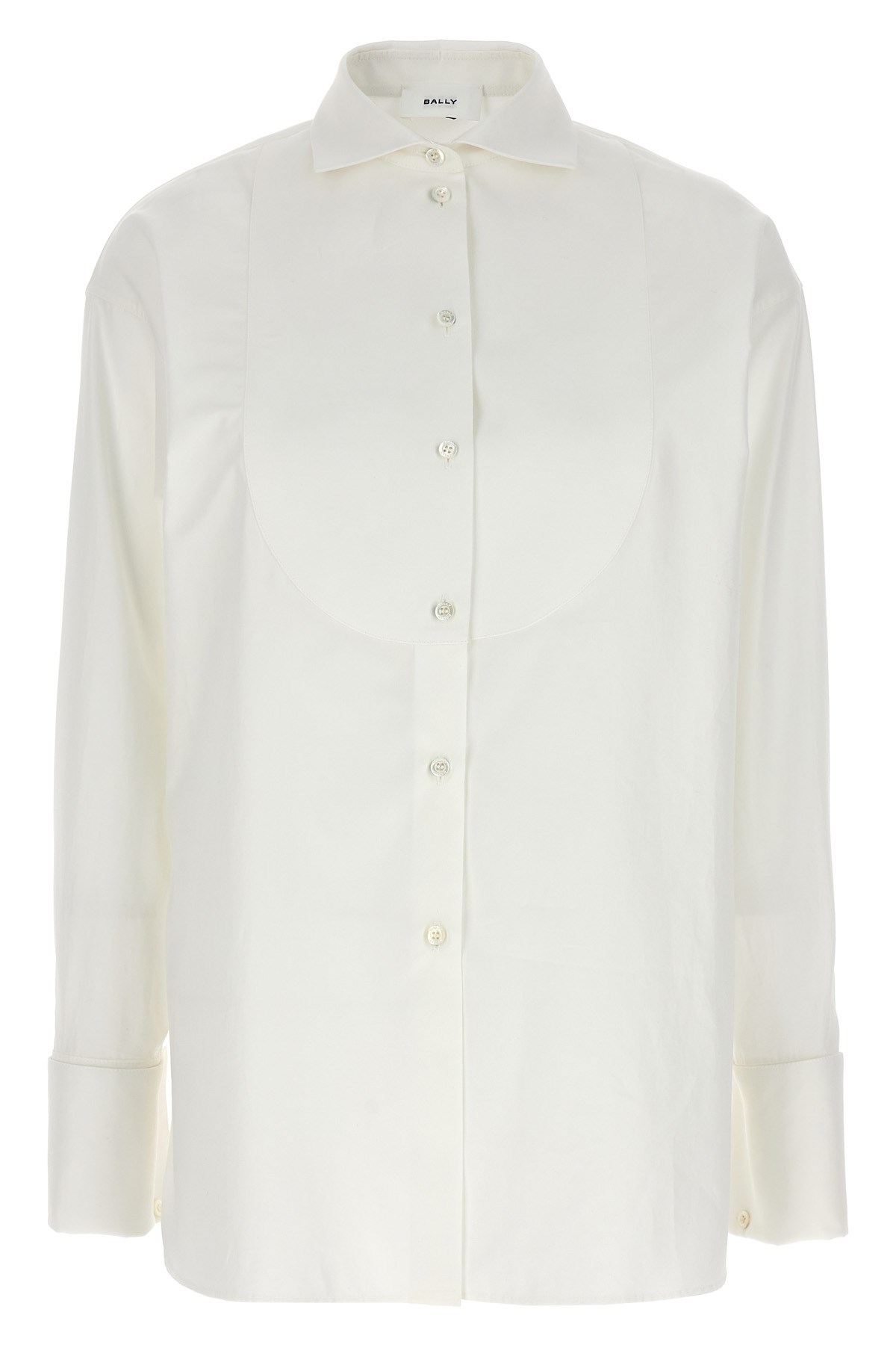 Bally Shirt Collar Long Sleeves In White