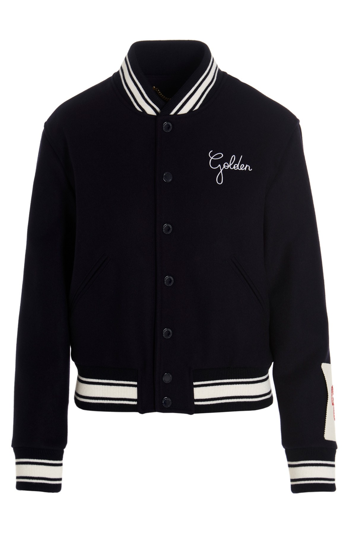 Golden Goose Dirce Bomber Jacket In Blue