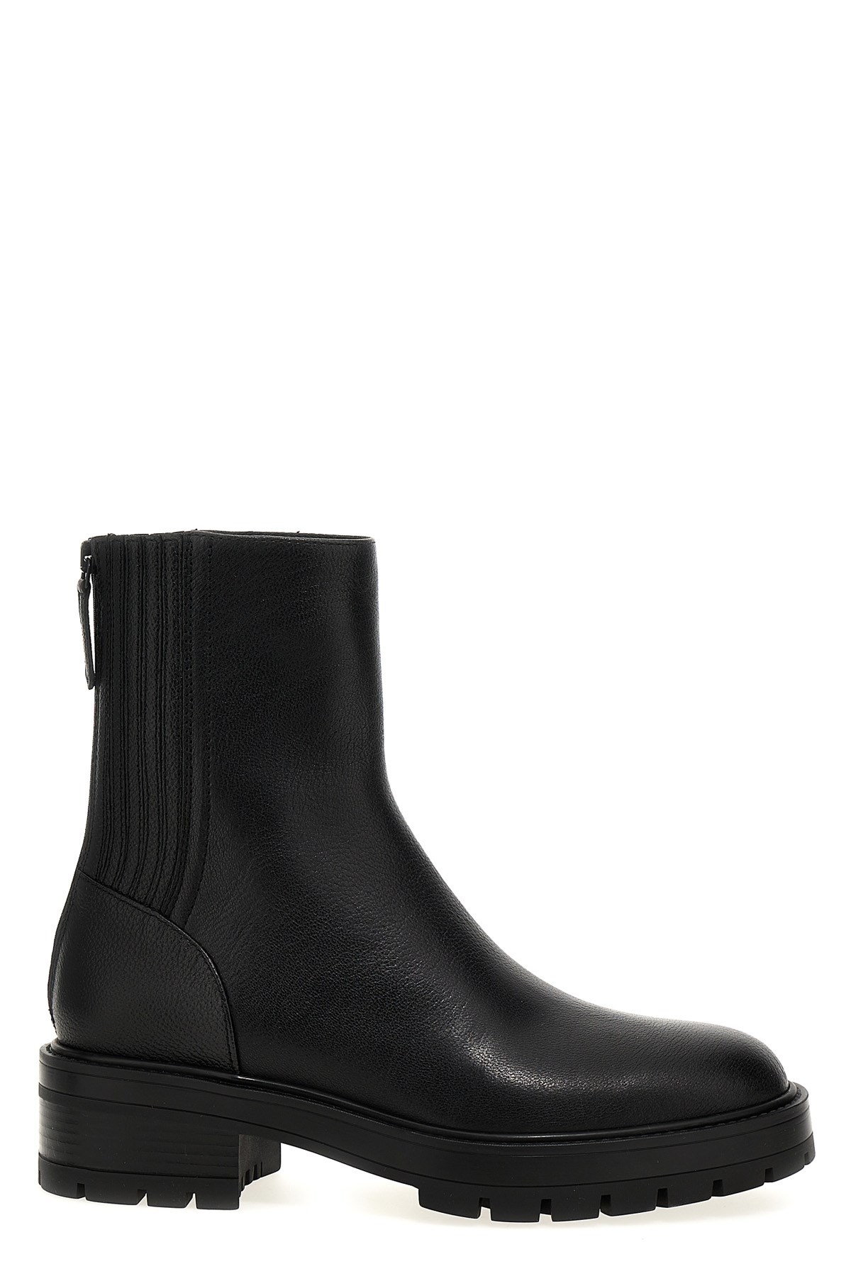 Aquazzura Womens Black Saint Honore Platform-sole Leather-blend Ankle Boots In Black