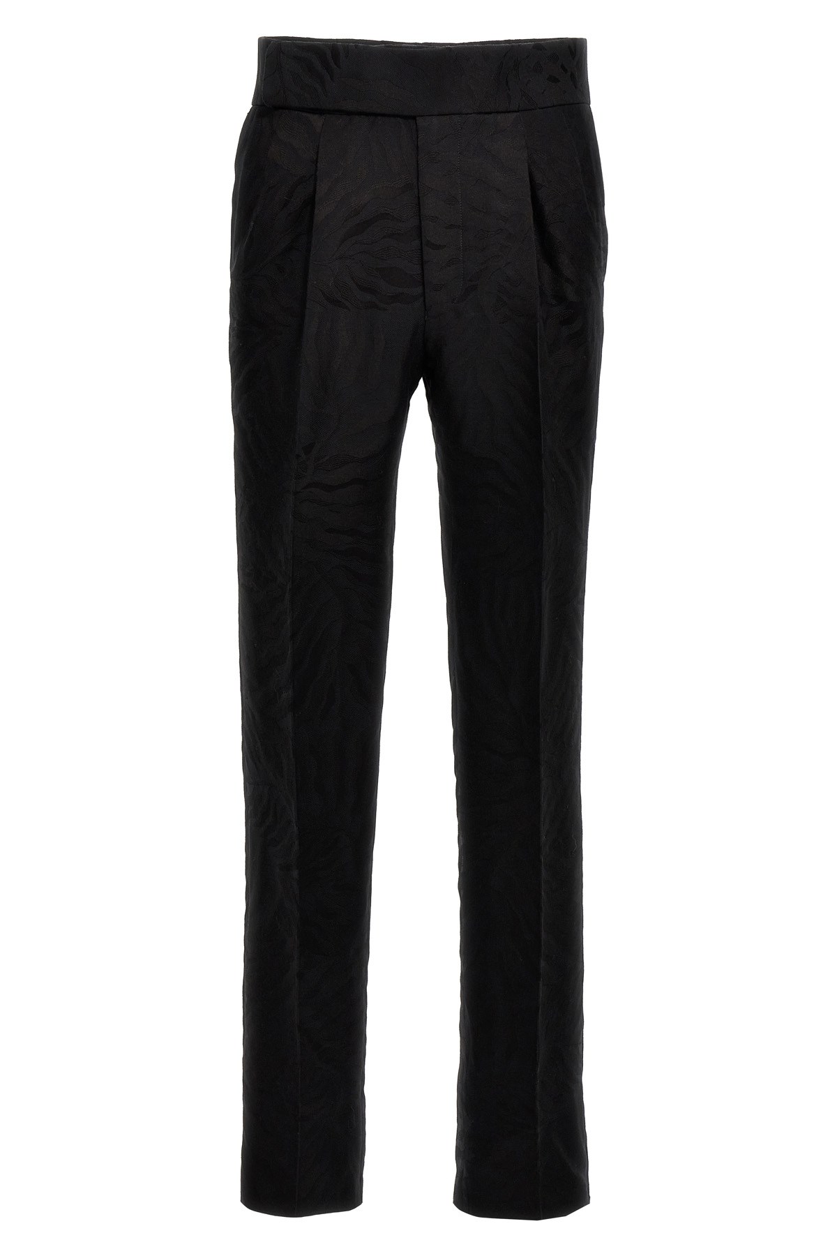Bally Pressed-crease Tapered-leg Regular-fit Cotton And Wool-blend Trousers In Black