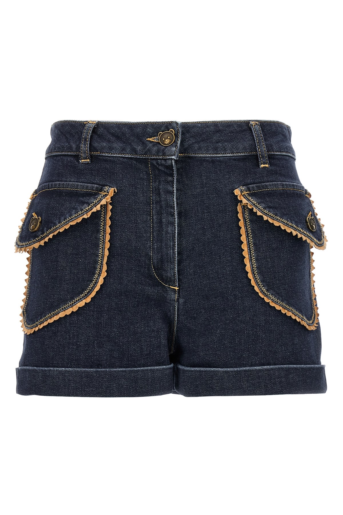 Moschino Trimmed Shorts With Pockets And Belt Loops