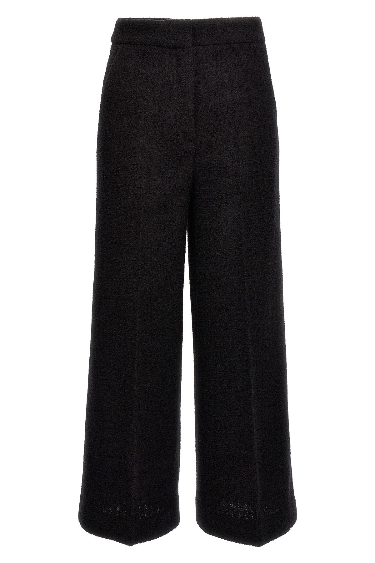 Moschino Wide-leg Textured Fabric Elastic Waistband Pants