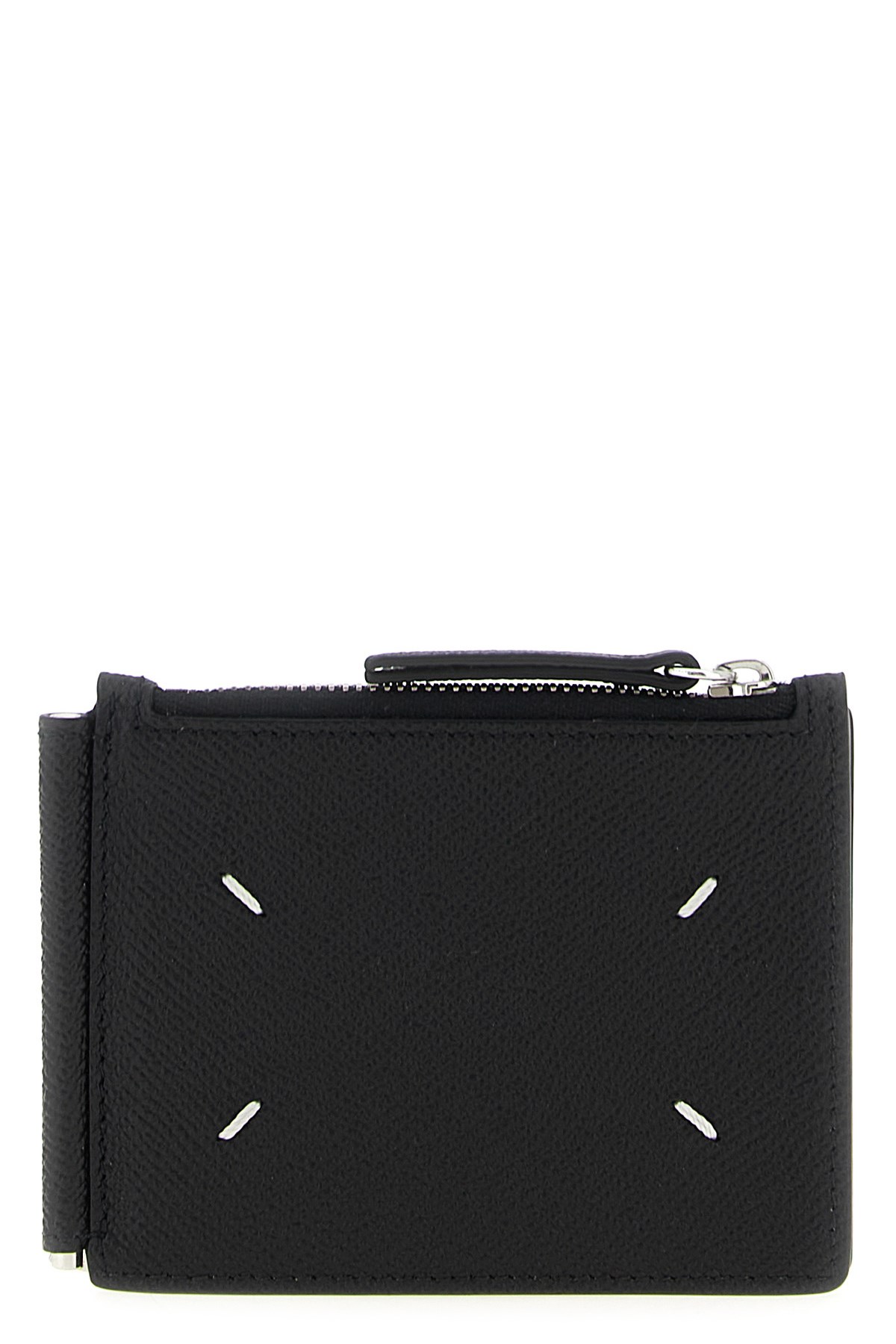 Maison Margiela Logo Wallet In Black