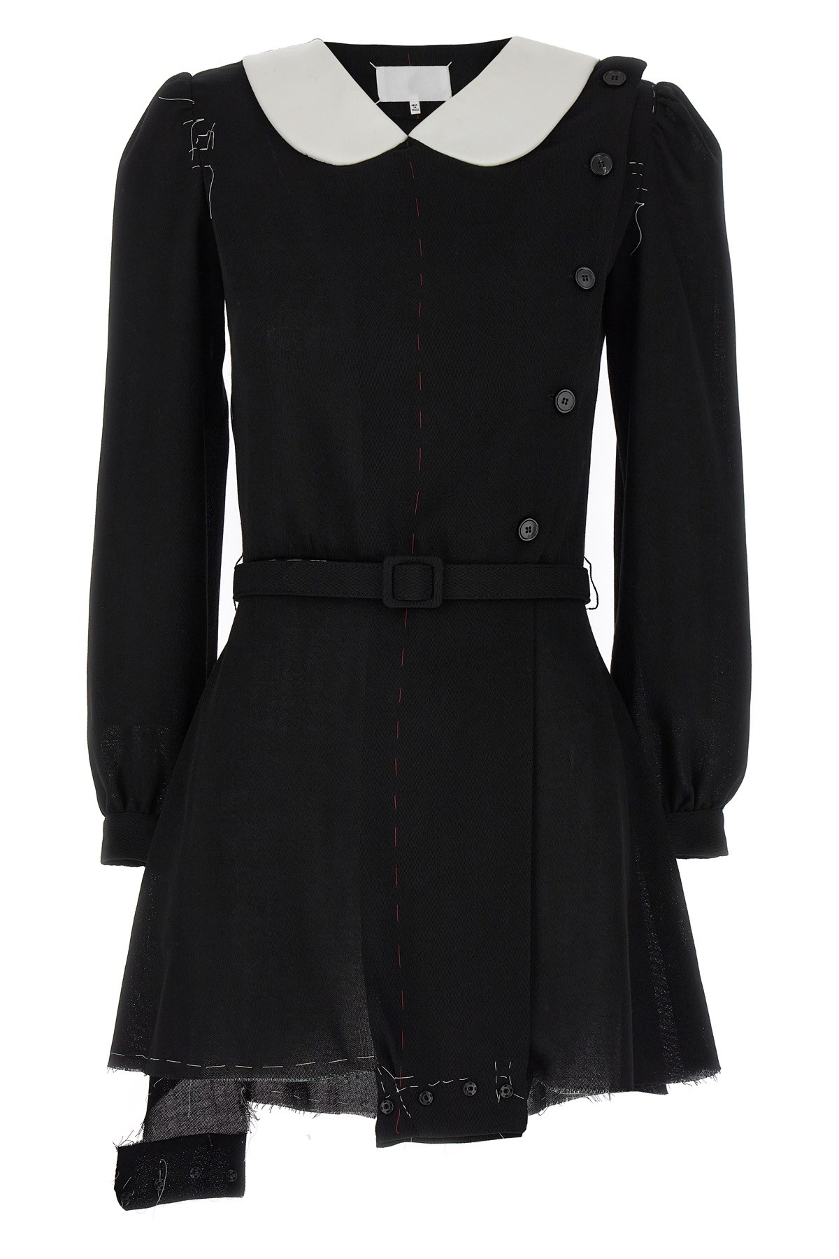 Maison Margiela Peter Pan-collar Wool Minidress
