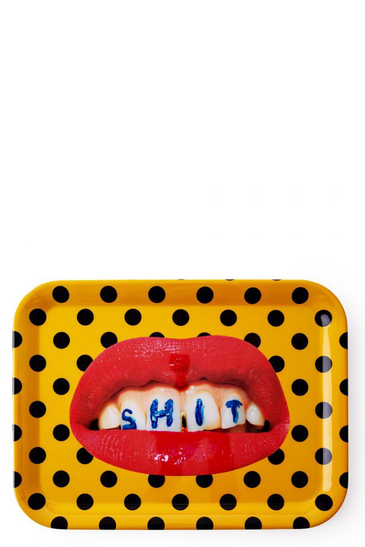 Seletti 'shit' Septic X Toiletpaper Tray In Yellow