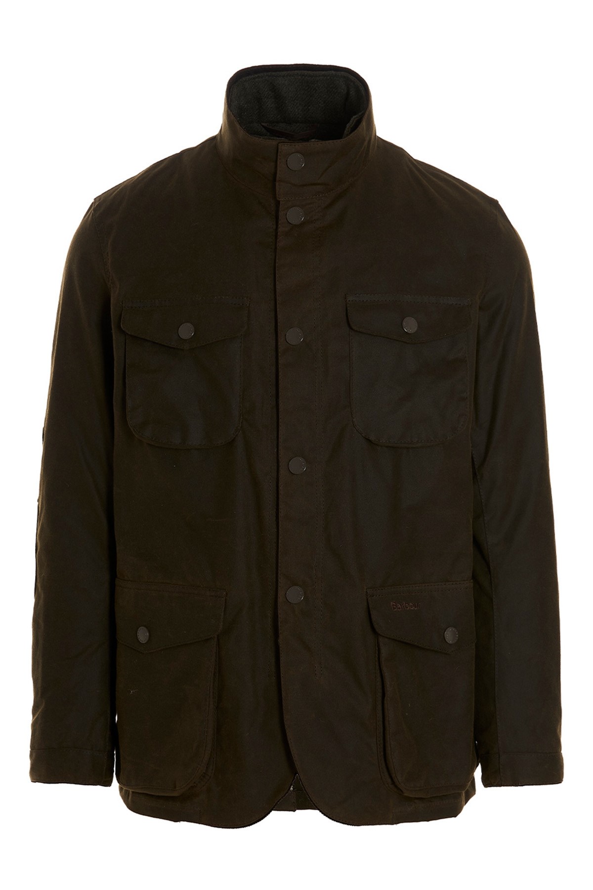 Barbour Ogston Waxed Jacket In Brown
