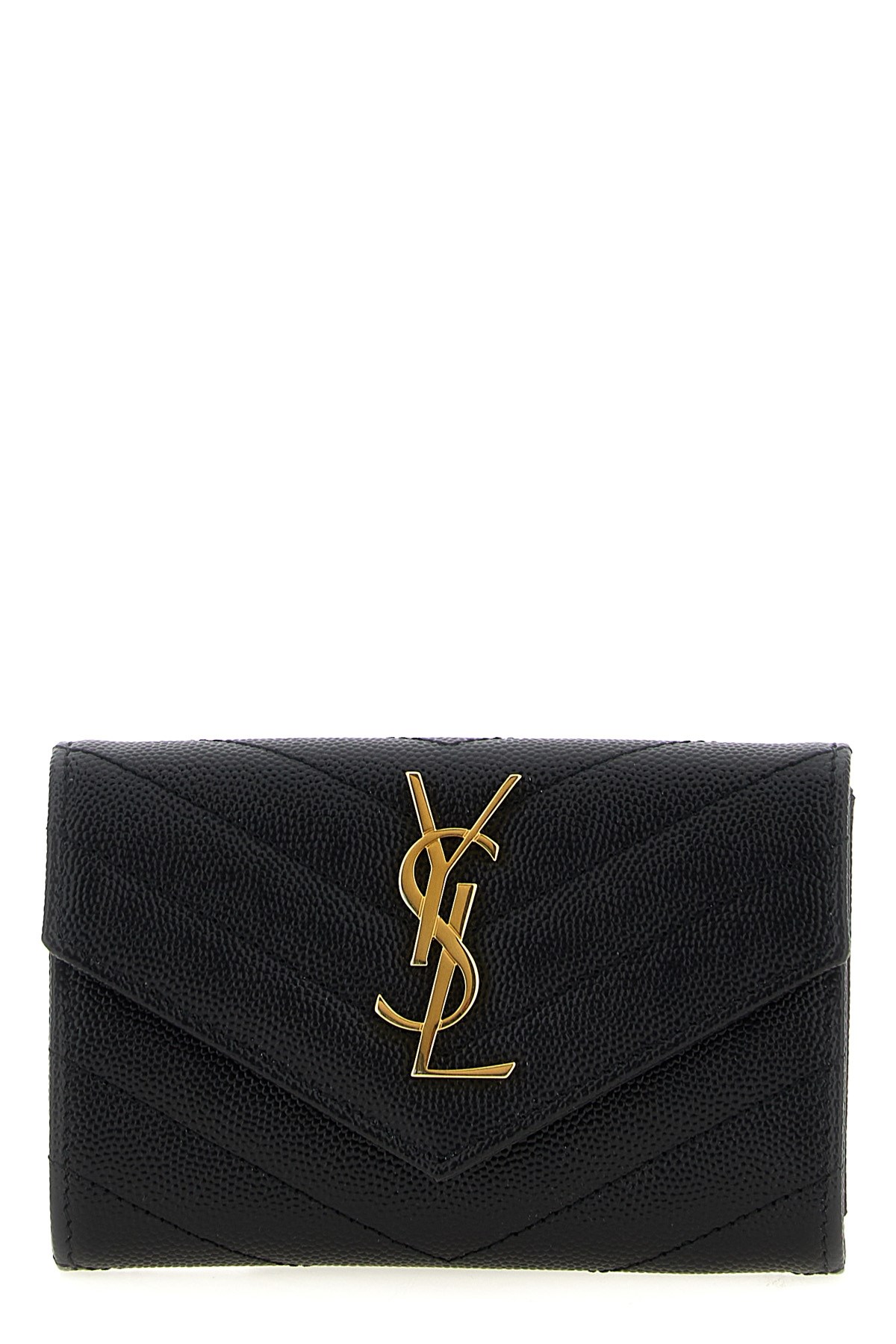 Saint Laurent 'envelope' Small Wallet In Black