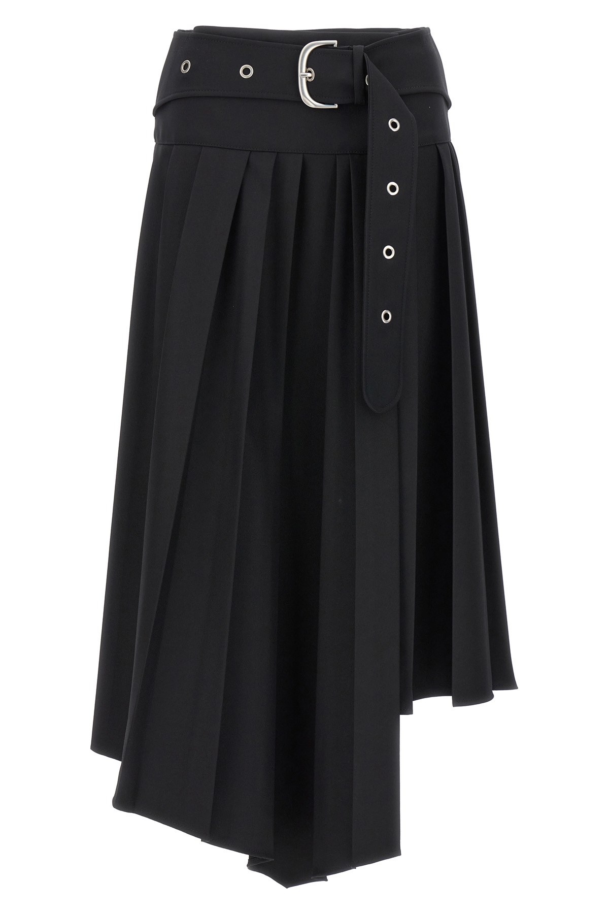 Off-white Pleated Asymmetrical Skirt
