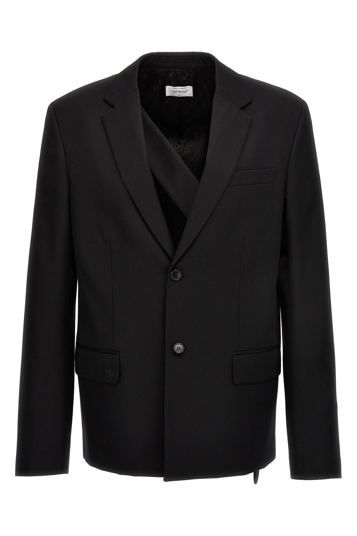 テーラードジャケット PRADA Removable collar single-breasted blazer Prada detachable-collar Wool Blazer | Blue | FARFETCH
