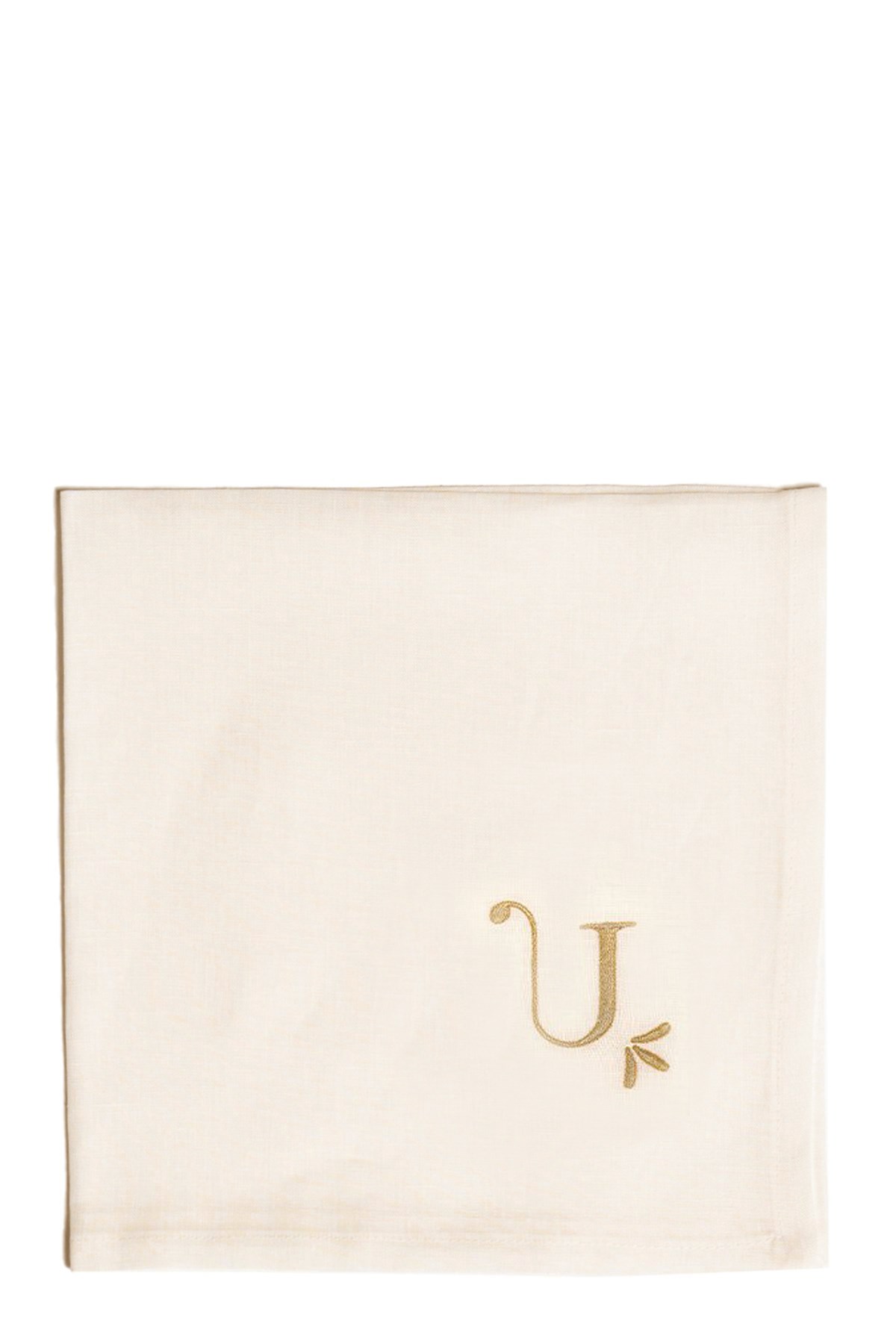 Bitossi Letter Napkin 'u' In White