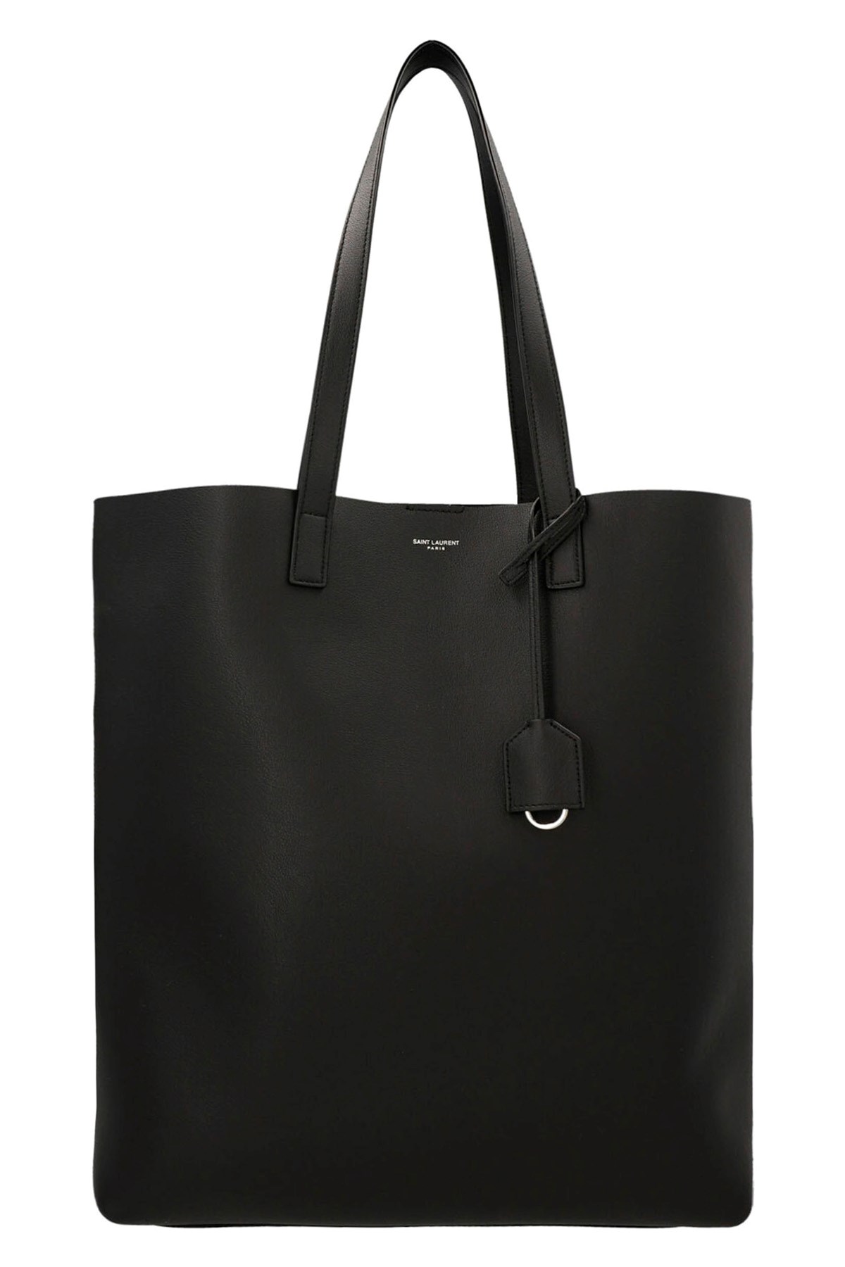 Saint Laurent Bold Rectangular Tote Bag With Dual Handles In Black