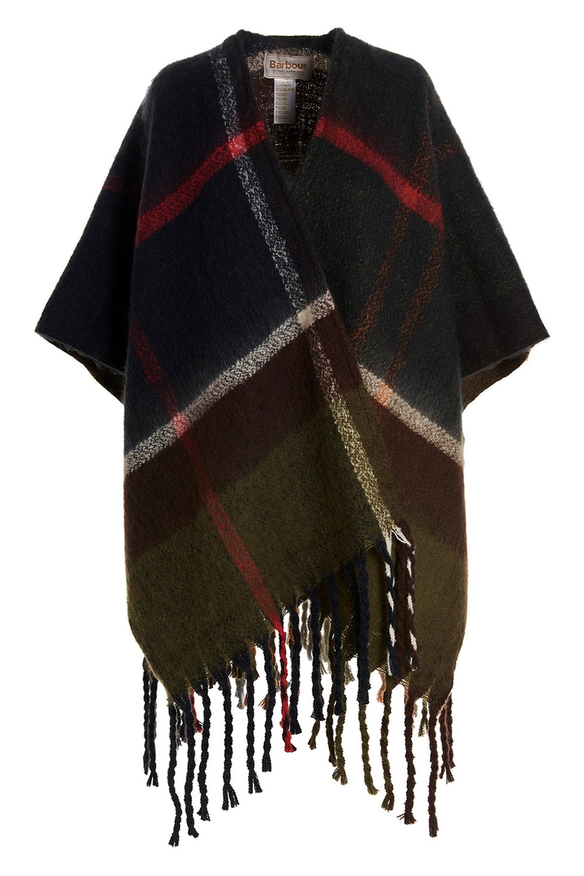 Barbour 'isla Boucle Serape' Cape In Multi