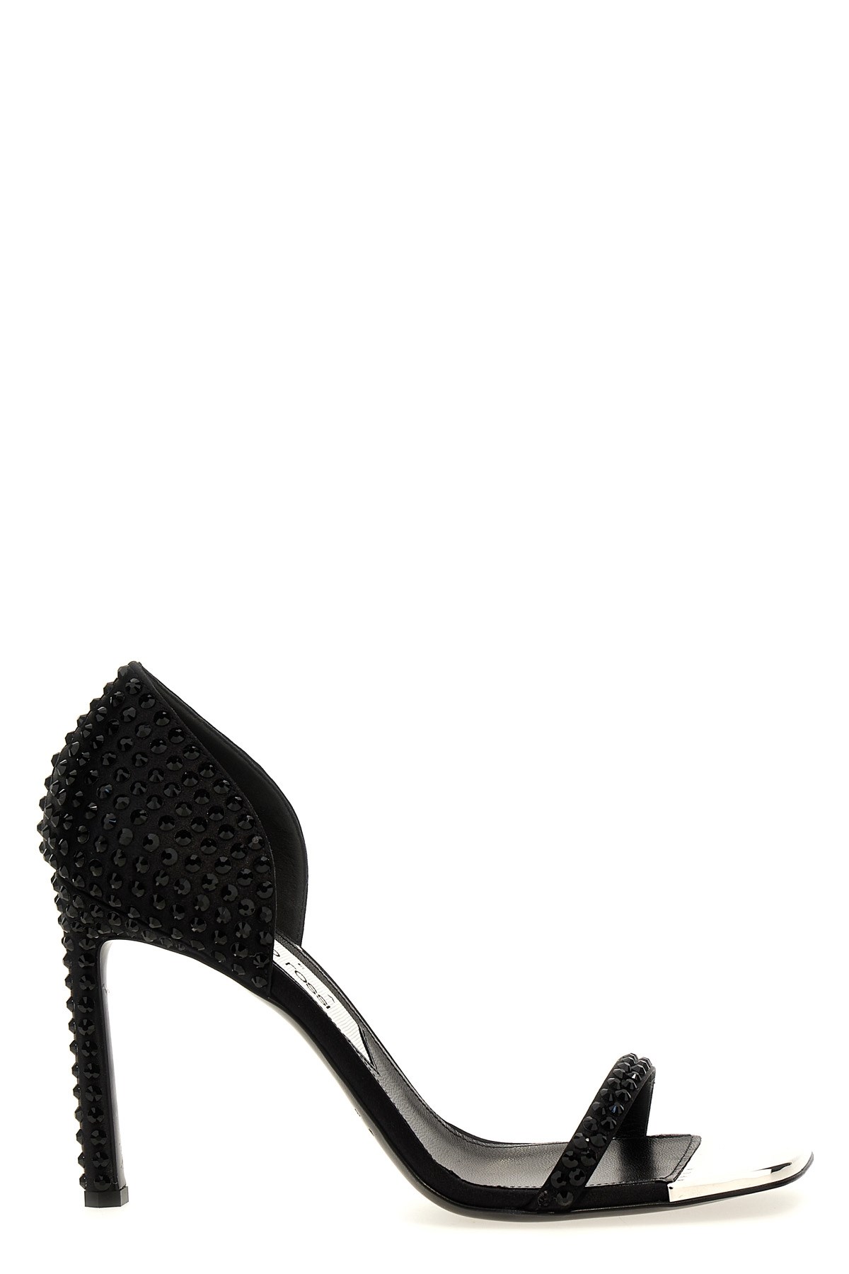 Sergio Rossi Area Dagger Square Toe Embellished Sandals