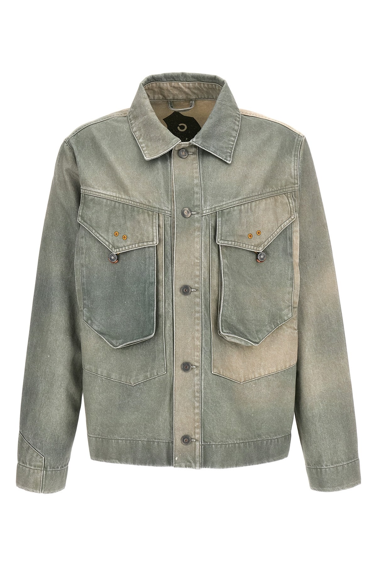 Objects Iv Life Green Traditional Denim Jacket