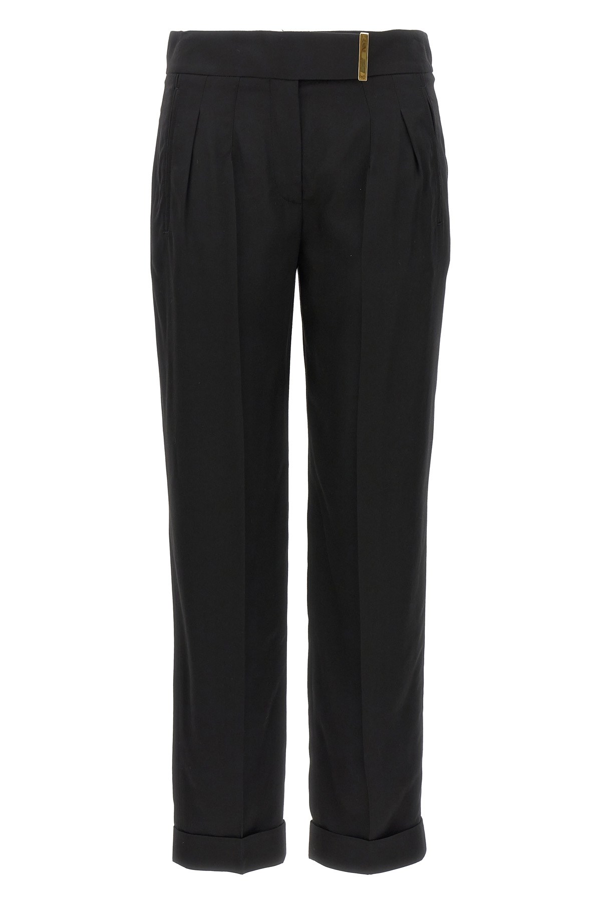 Tom Ford Metal Bar Detailed Straight-leg Pants