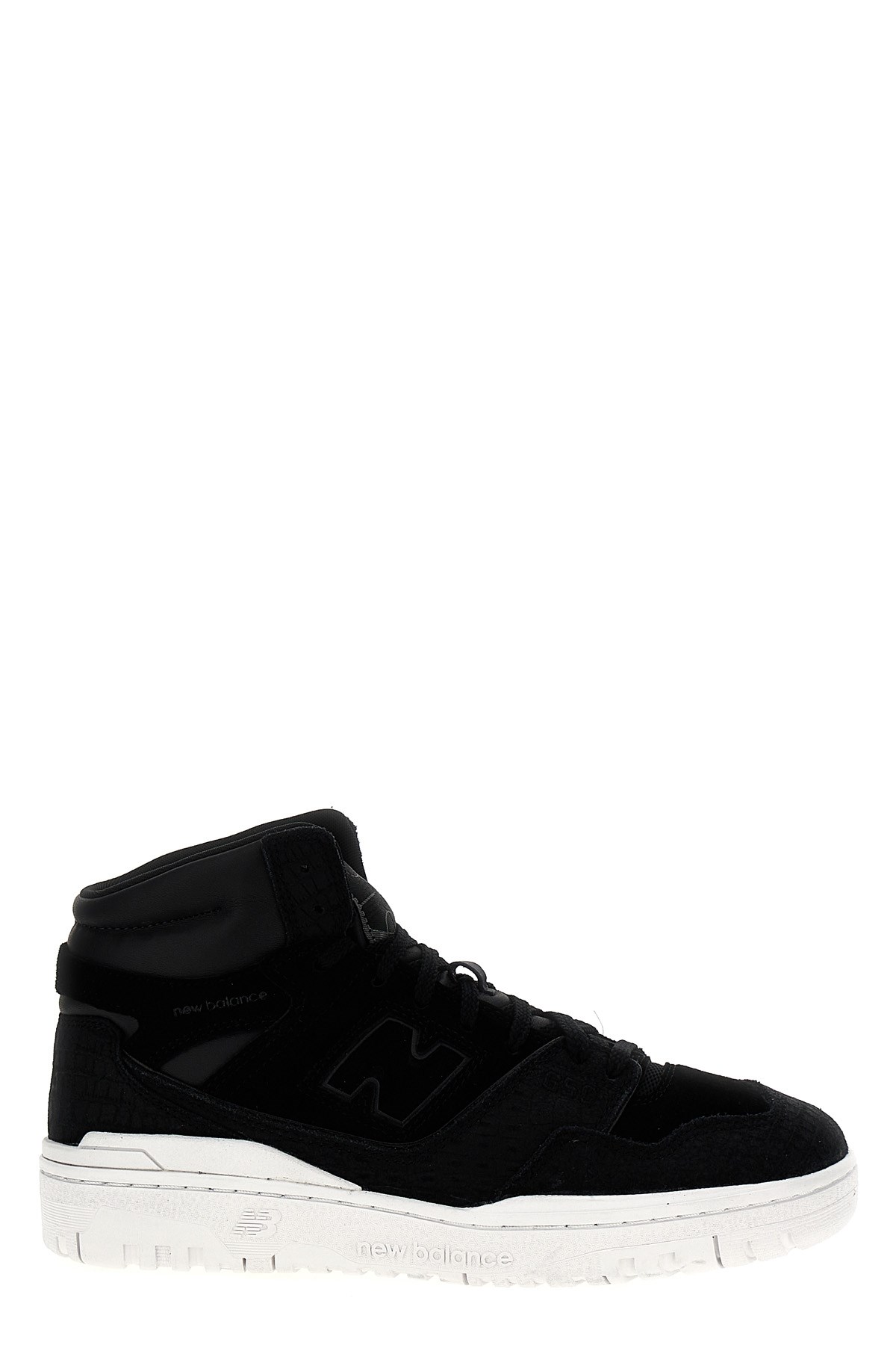 Junya Watanabe High-top Sneakers With Textured Upper And Rubber Sole In Black