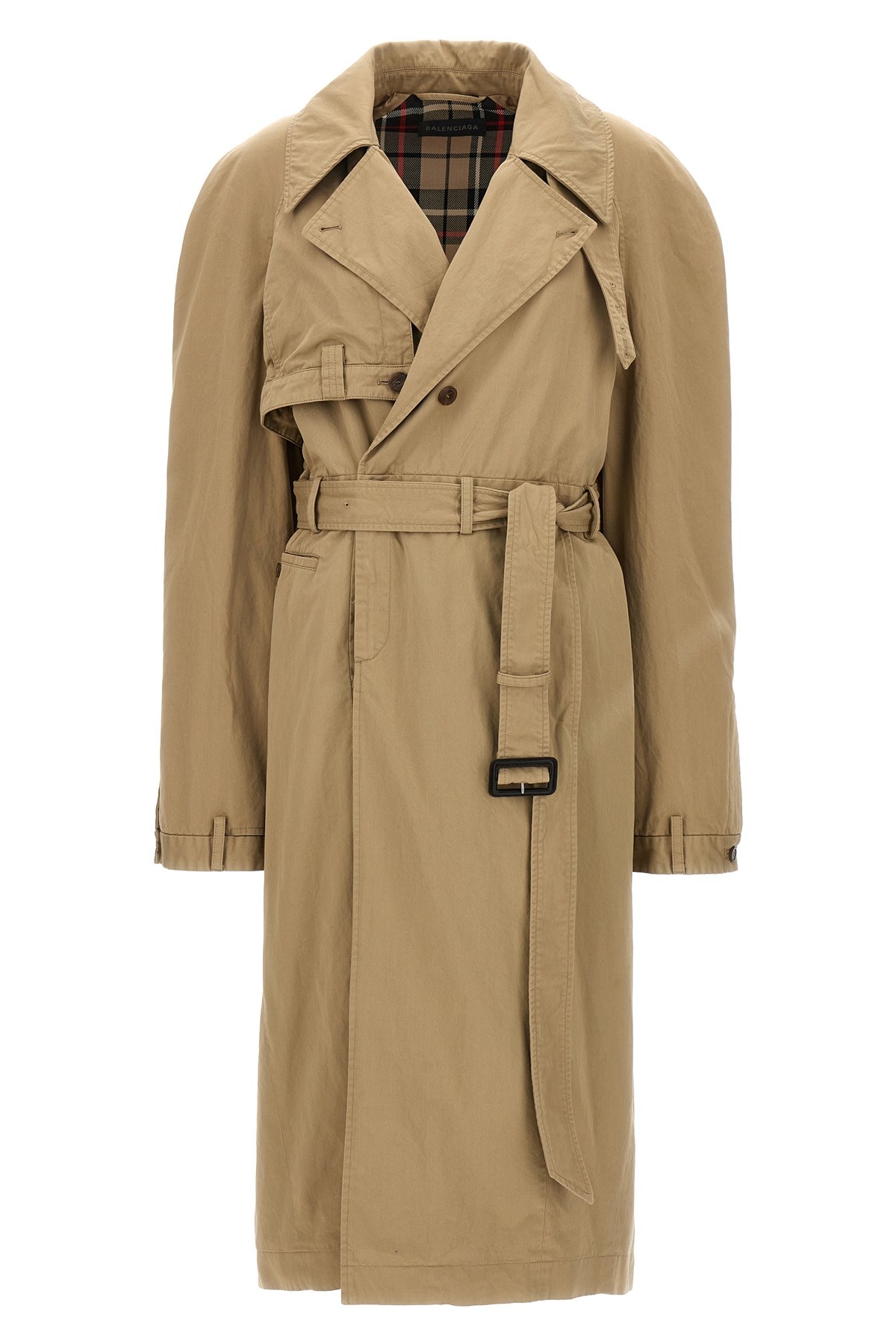 Balenciaga Deconstructed Coats And Trench Coats Beige
