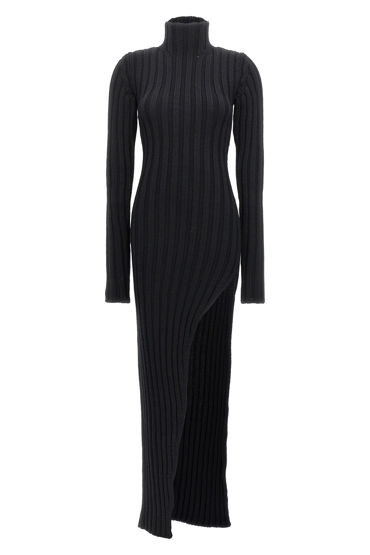 Ann Demeulemeester Cyntia Long Asymmetric High Neck Sweater