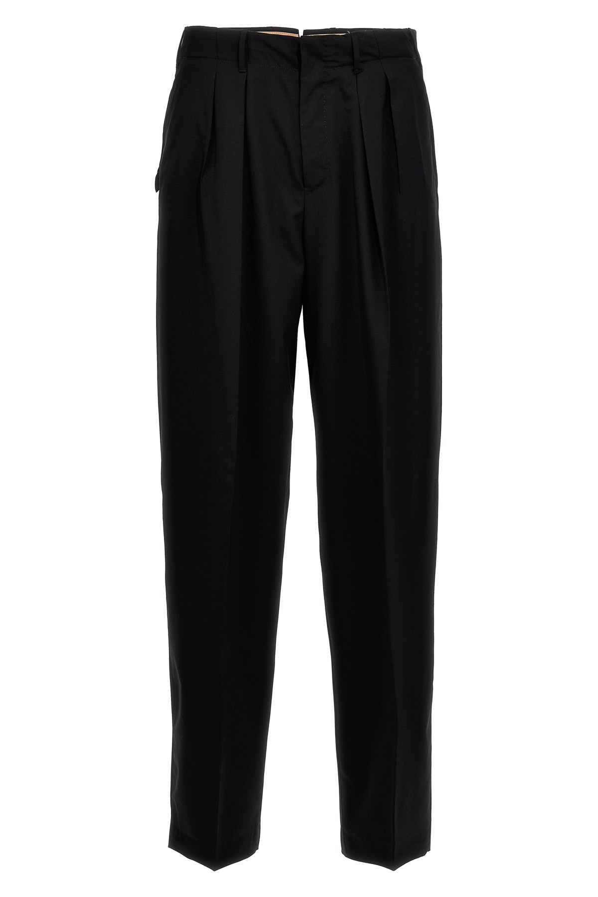 Pt Torino Tailored Pleated Trousers With Pockets In Black