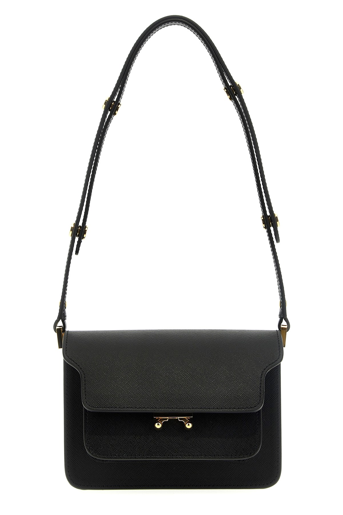Marni Mini Trunk Shoulder Bag In Black