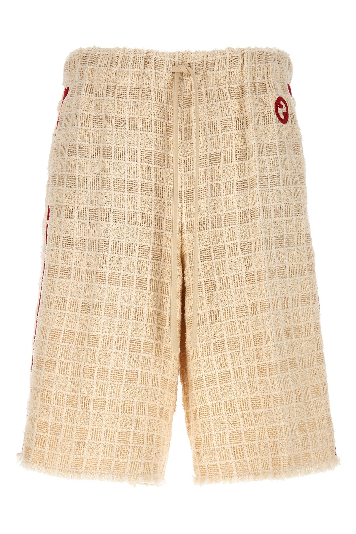 Gucci Tweed Bermuda Shorts Contrast Band